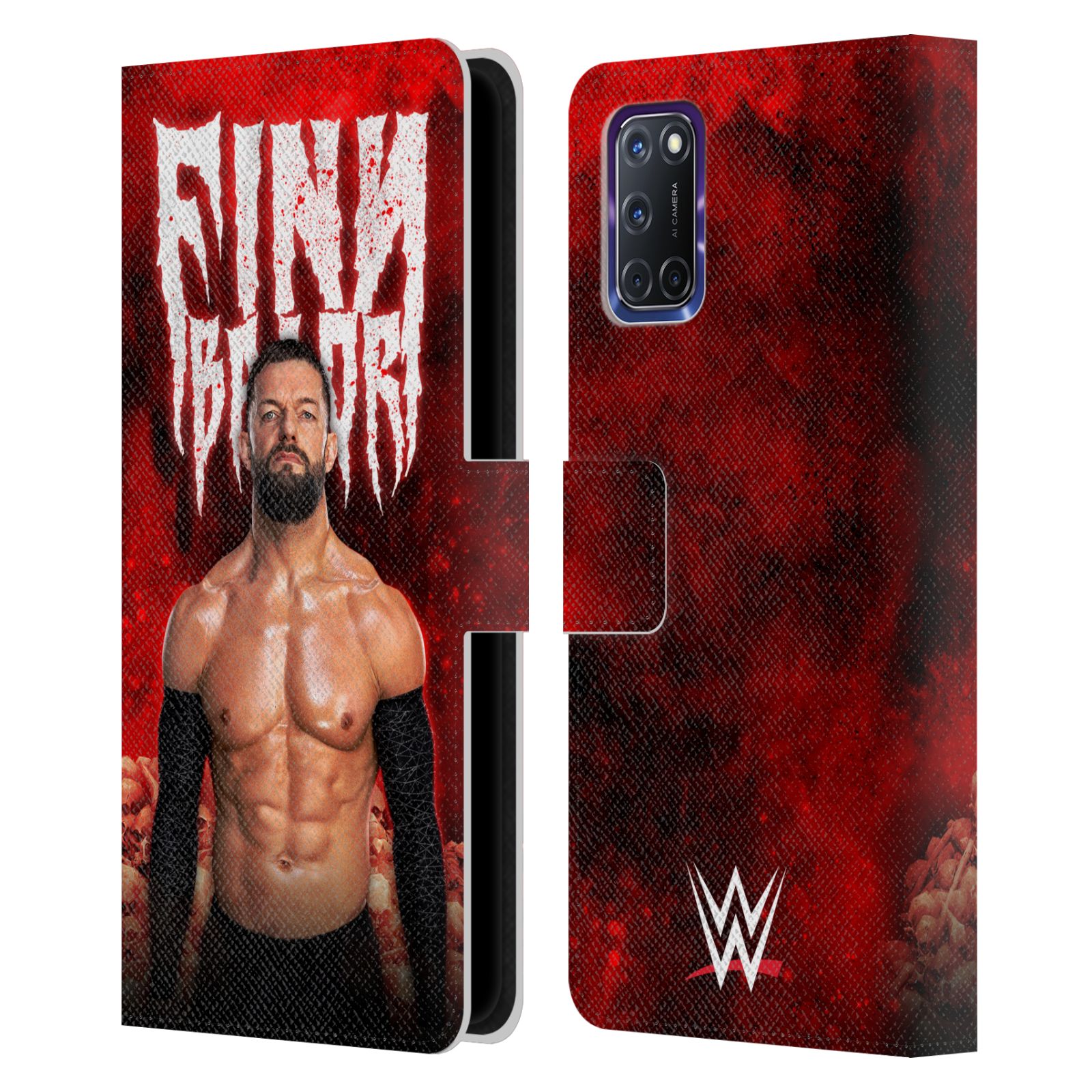 OFFIZIELLE WWE FINN BALOR BRIEFTASCHE HÜLLE HUELLE AUS LEDER FÜR OPPO HANDYS - Bild 9 von 9