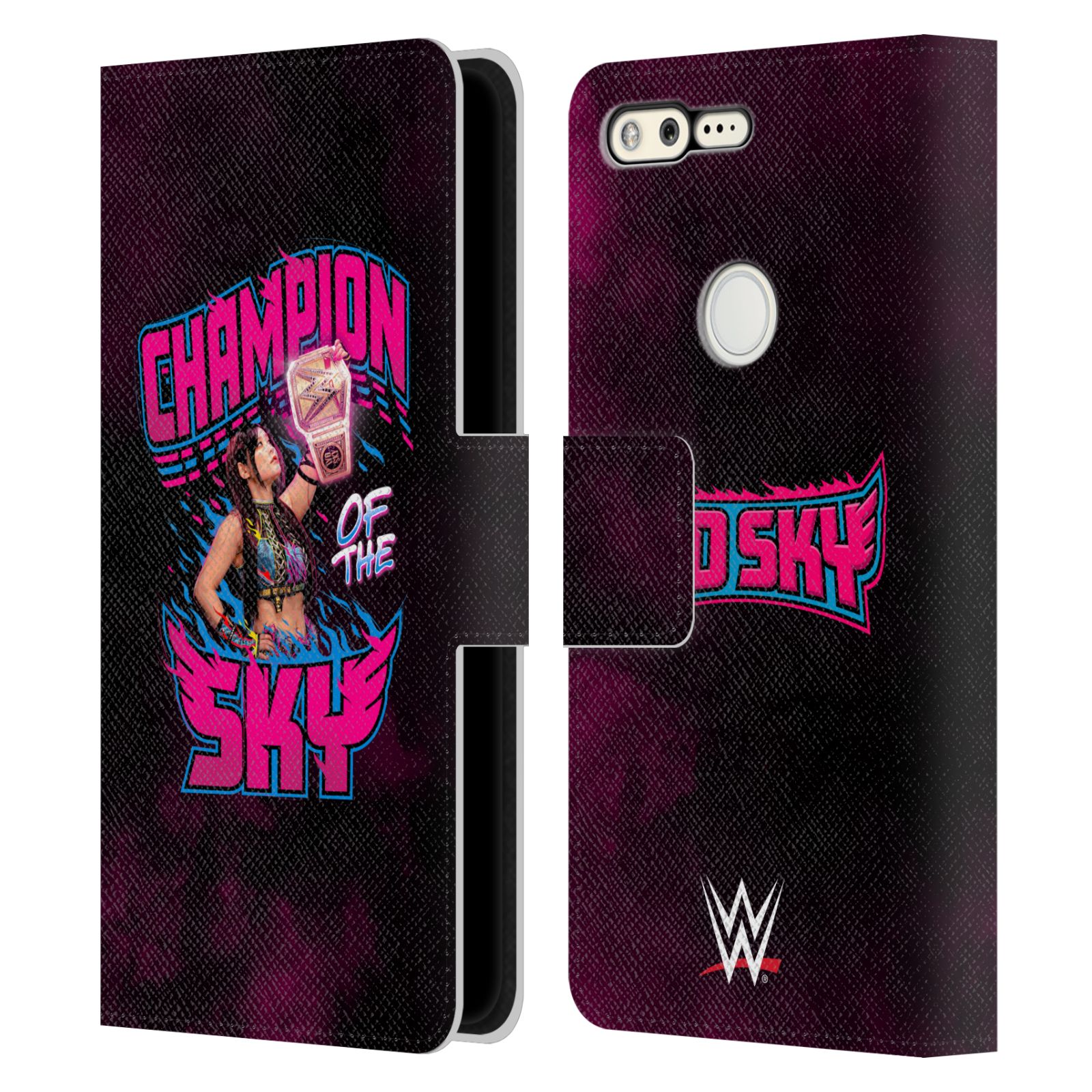 OFFICIAL WWE IYO SKY LEATHER BOOK WALLET CASE COVER FOR GOOGLE PHONES - Picture 7 of 8