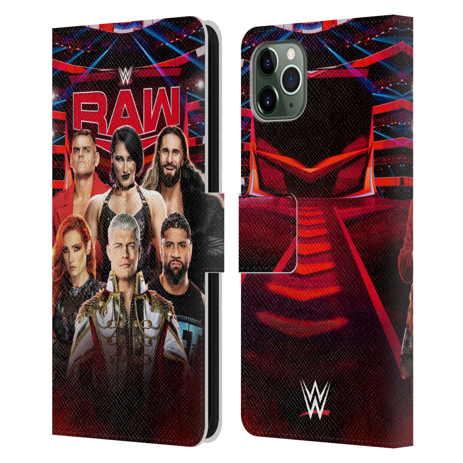 WWE PAY-PER-VIEW SUPERSTARS 2024 LEATHER BOOK CASE FOR APPLE iPHONE PHONES