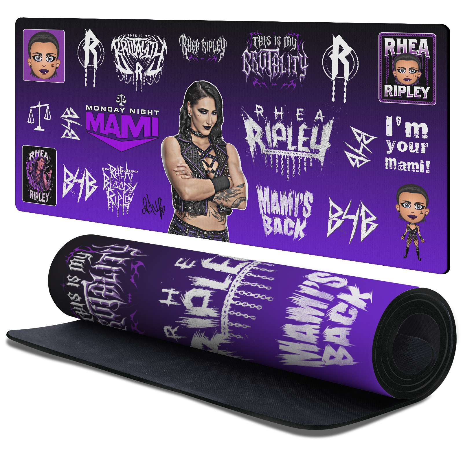 Sticker Collage Desk Mat for Large · 90 × 40 cm