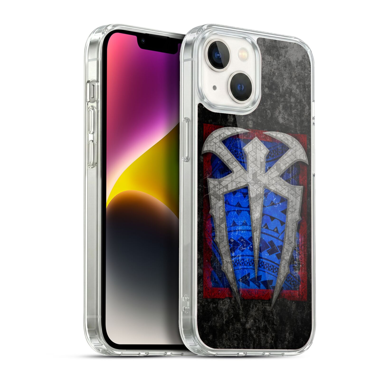 Distressed Logo Hybrid MagSafe Case for iPhone 14