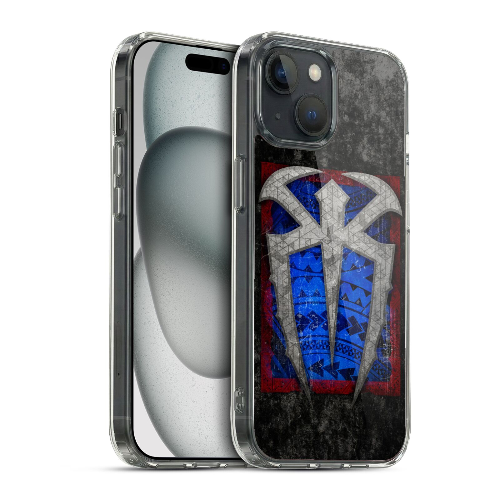 Distressed Logo Hybrid MagSafe Case for iPhone 15
