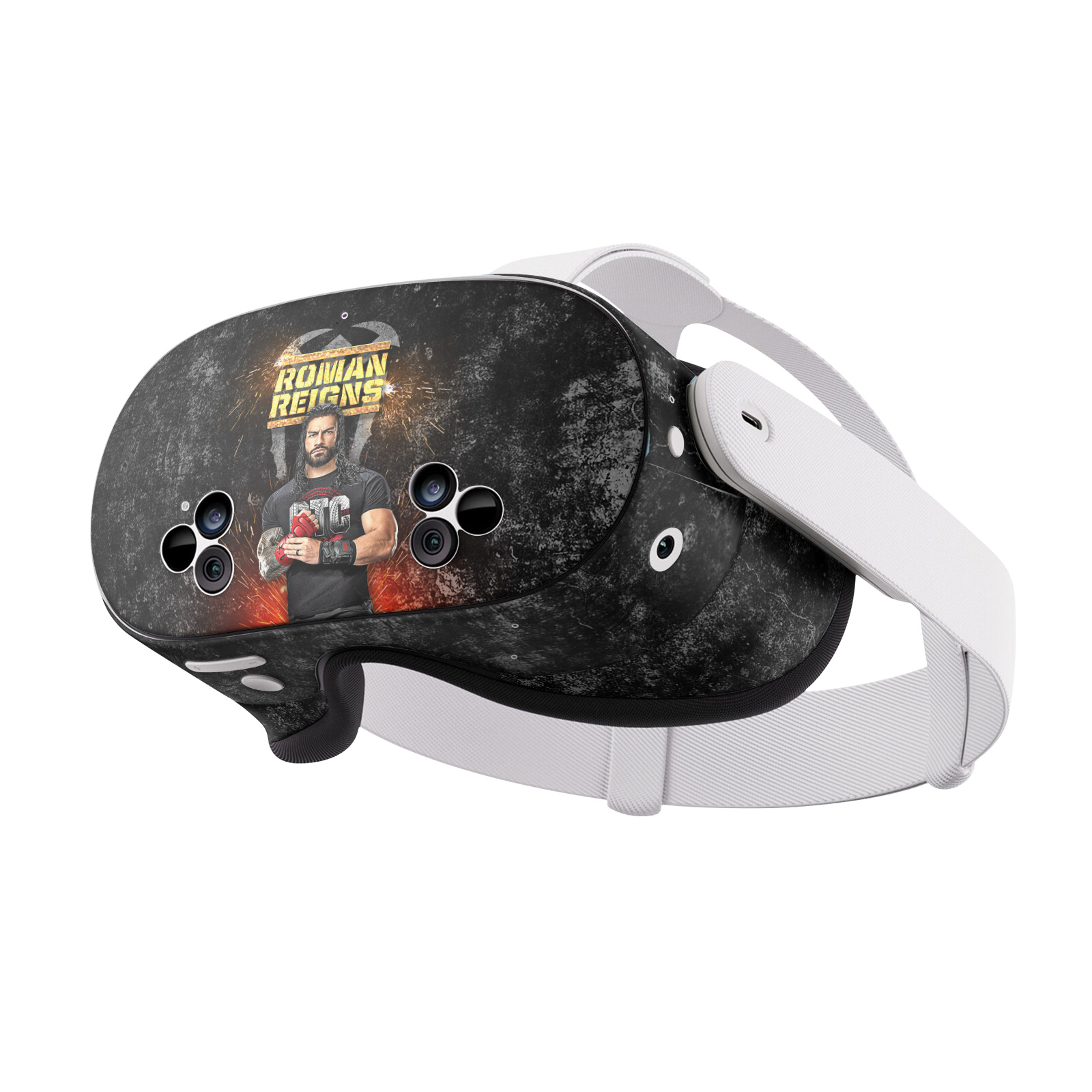 OFFICIAL WWE ROMAN REIGNS VINYL STICKER SKIN DECAL COVER FOR META QUEST 3S