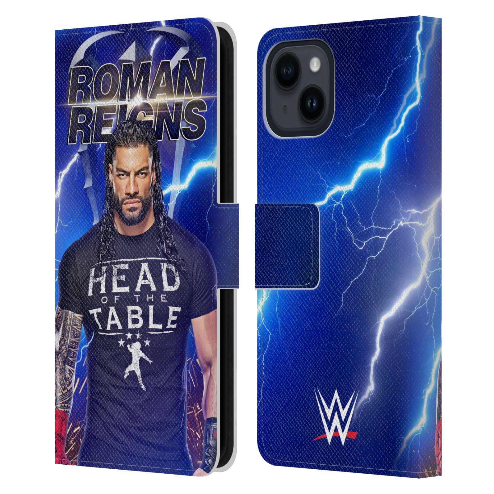 Lightning Leather Wallet Case for iPhone 15
