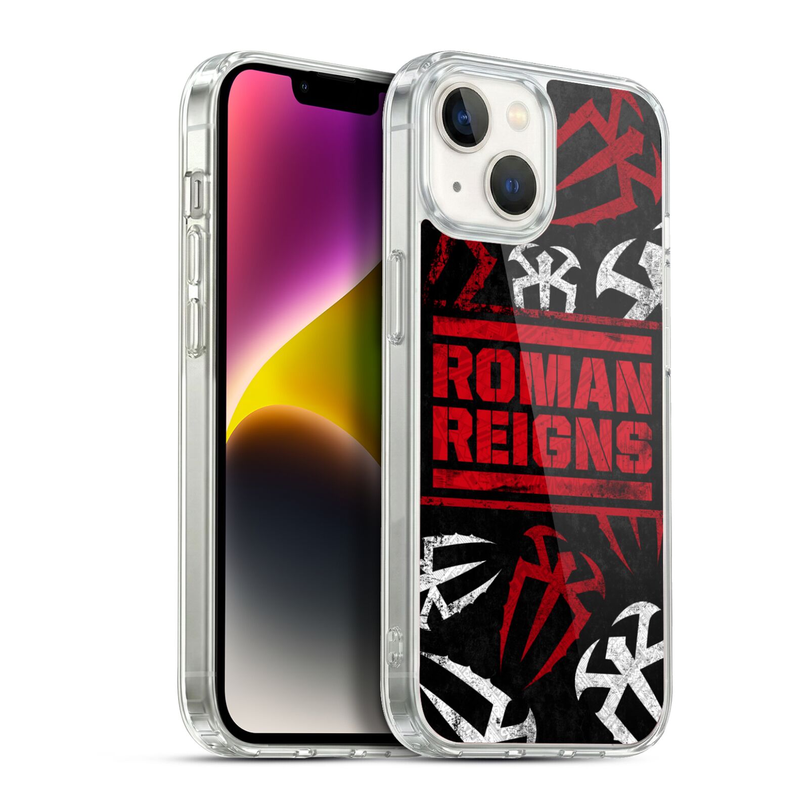 Logo Pattern Hybrid MagSafe Case for iPhone 14