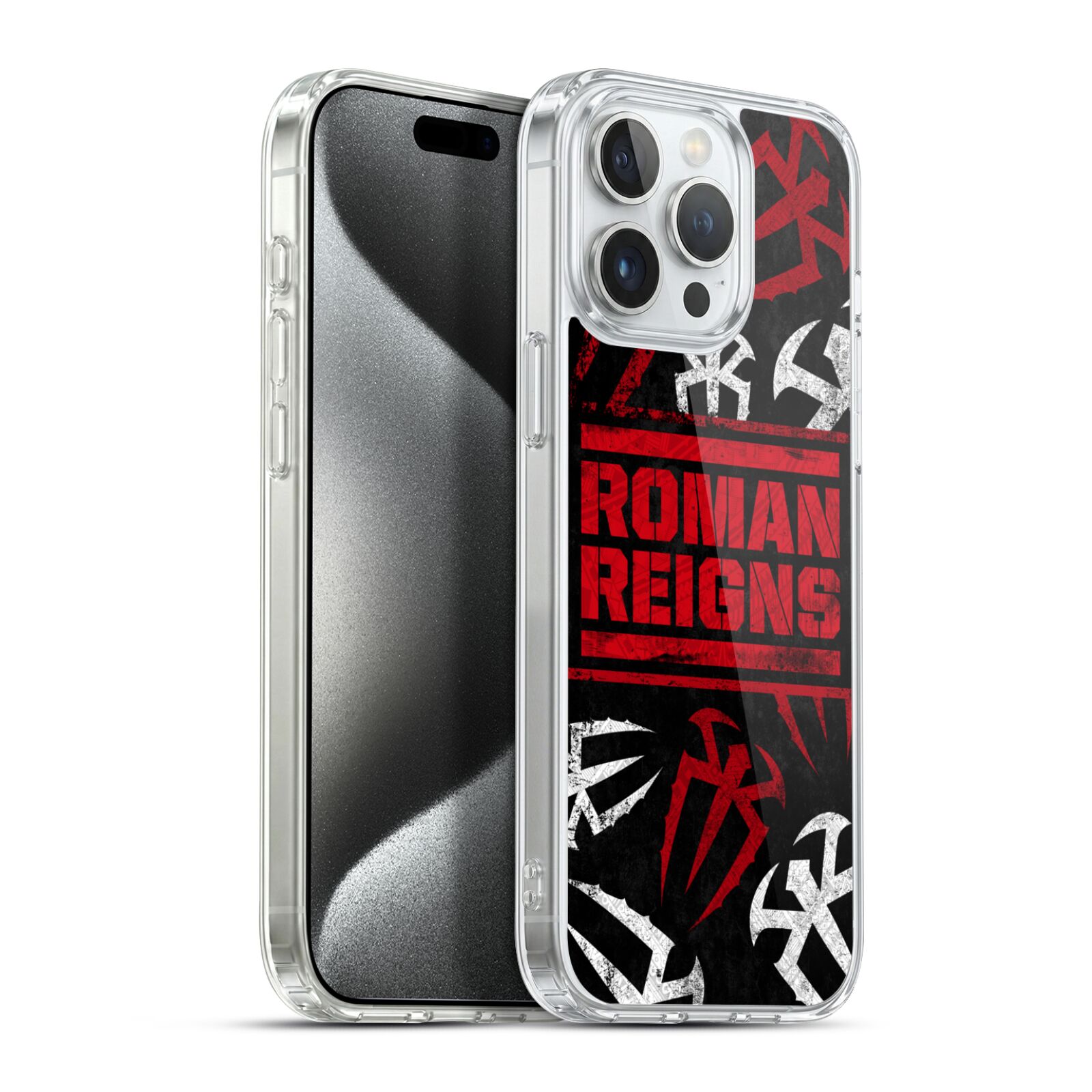 Logo Pattern Hybrid MagSafe Case for iPhone 15 Pro Max