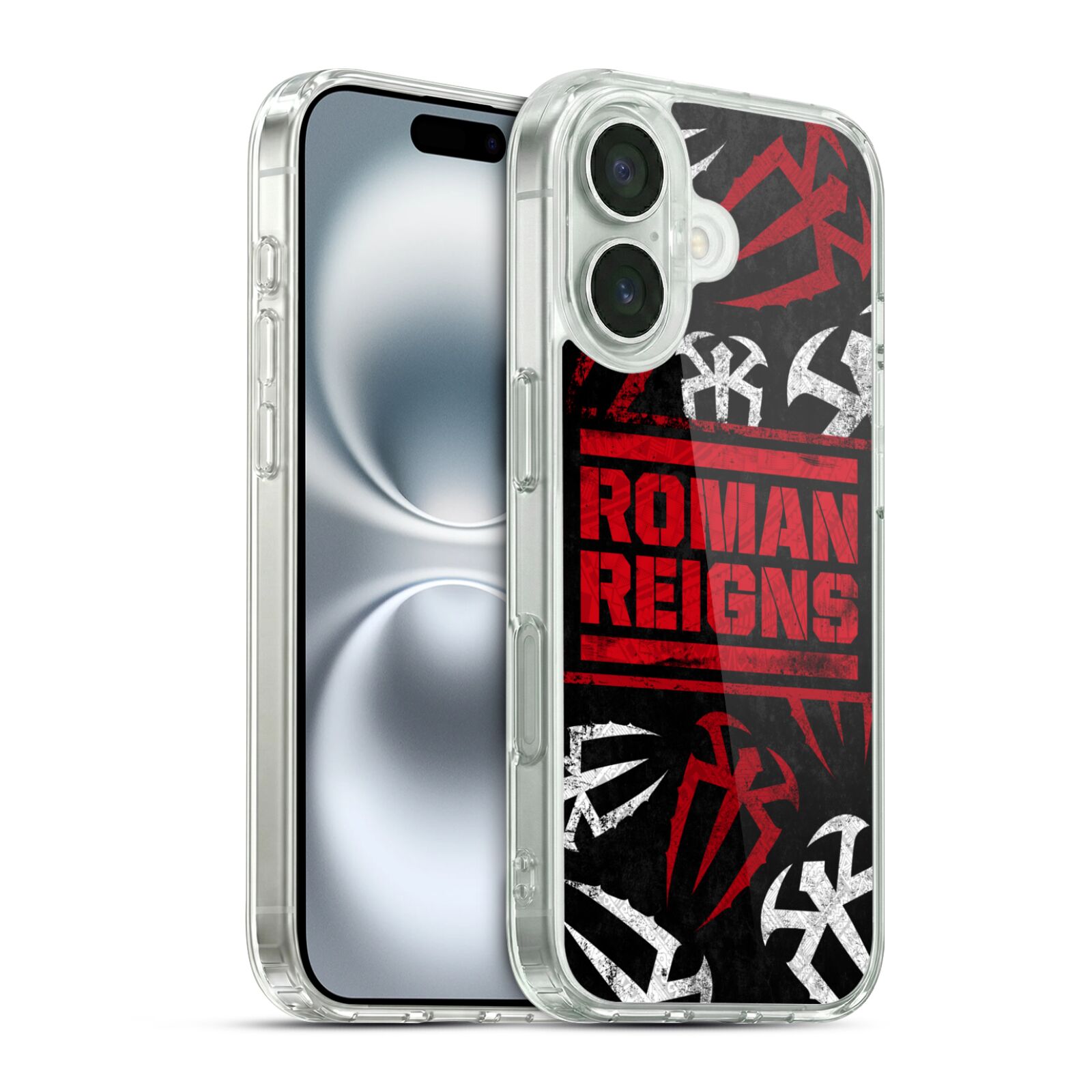 Logo Pattern Hybrid MagSafe Case for iPhone 16