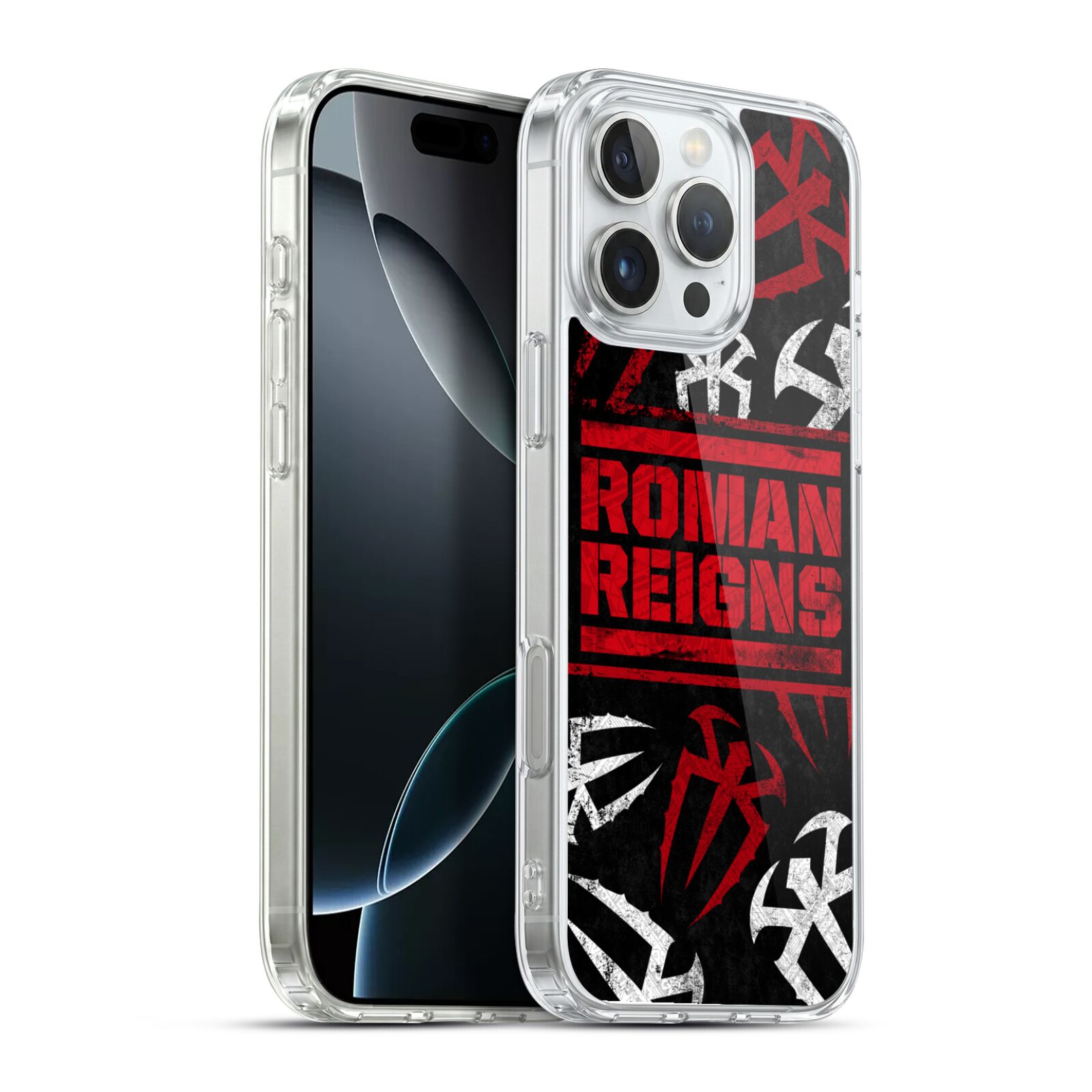 Logo Pattern Hybrid MagSafe Case for iPhone 16 Pro Max