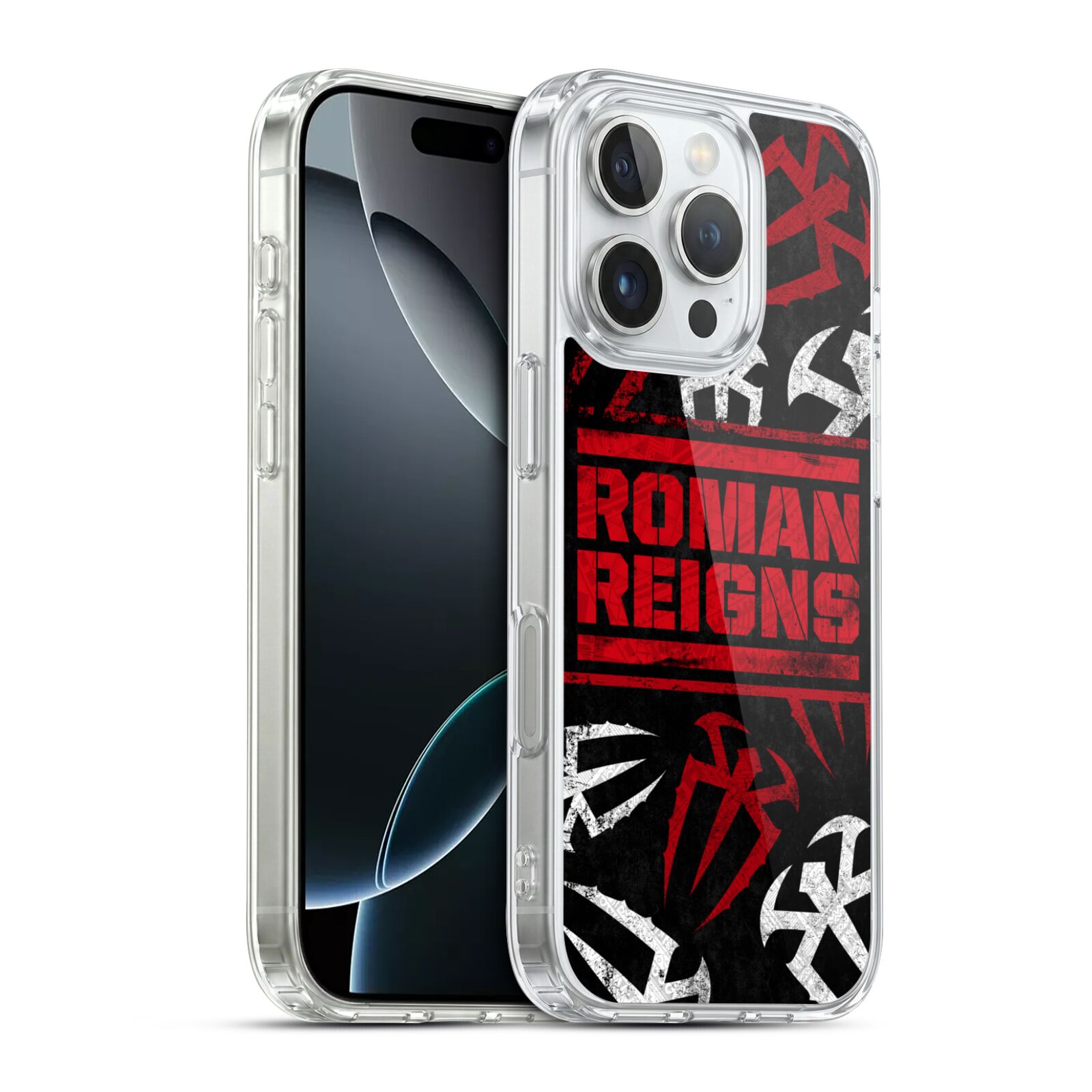 Logo Pattern Hybrid MagSafe Case for iPhone 16 Pro