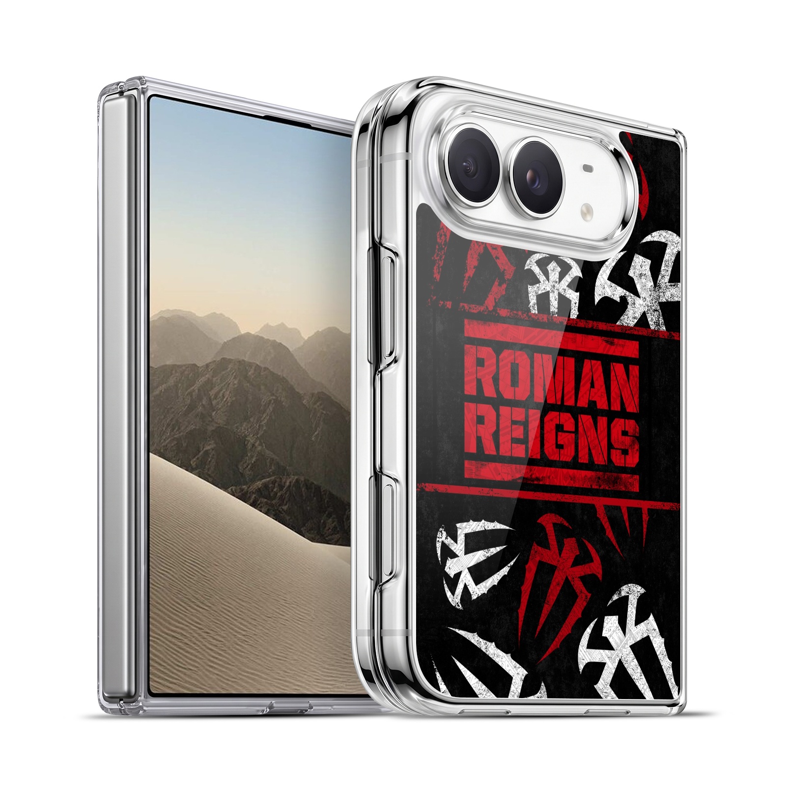 Logo Pattern Hybrid MagSafe Case for iPhone Duo