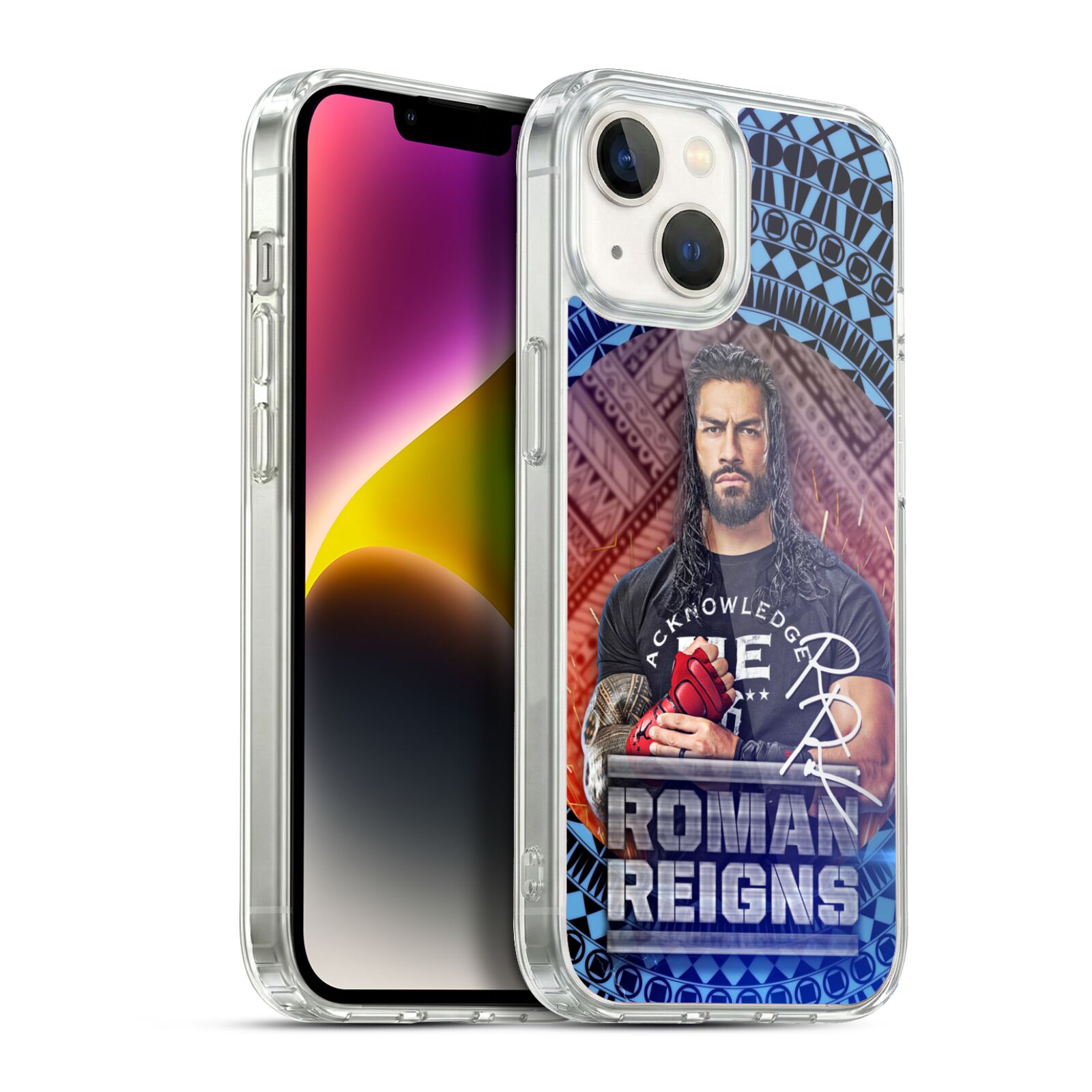 Tribal Pattern Hybrid MagSafe Case for iPhone 14