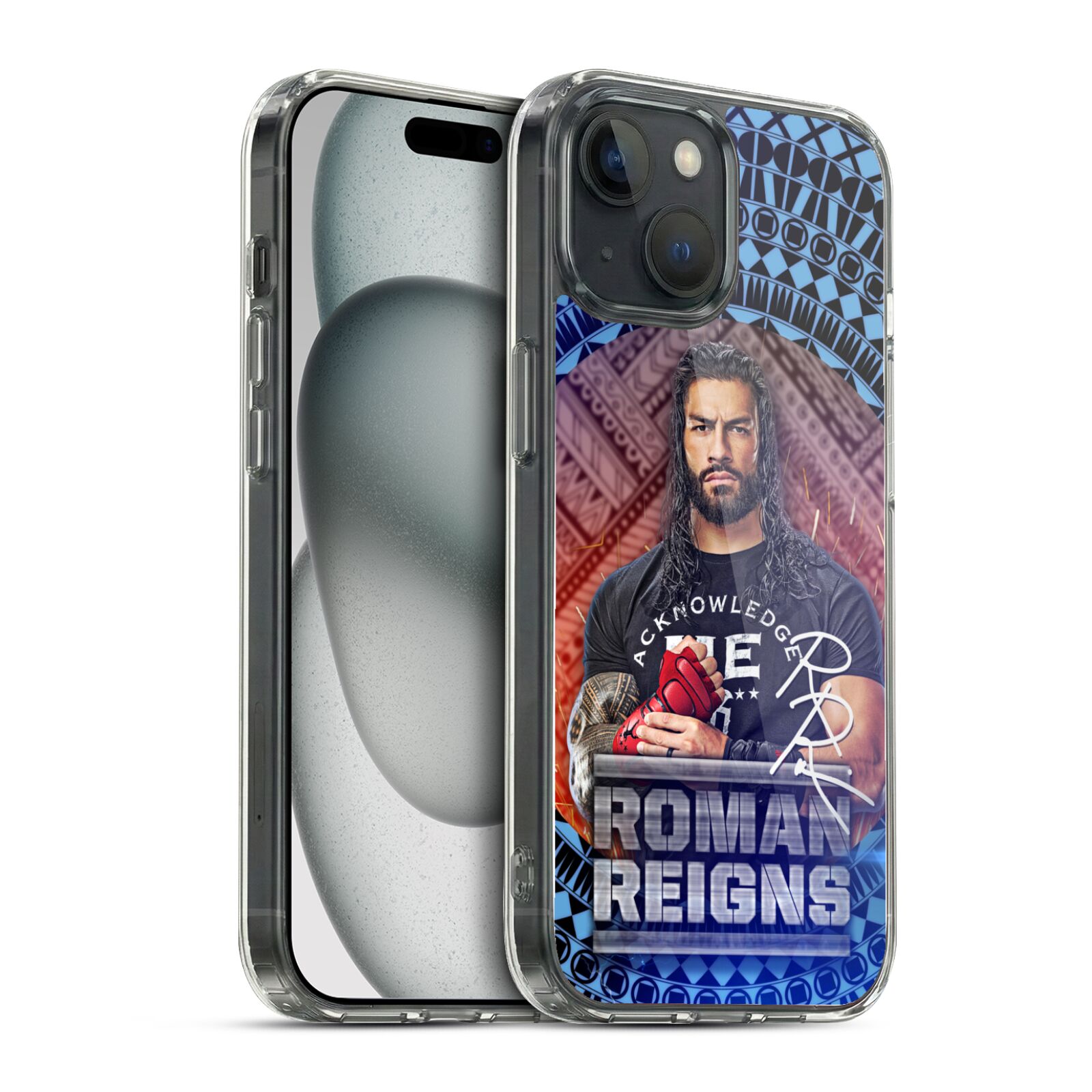 Tribal Pattern Hybrid MagSafe Case for iPhone 15