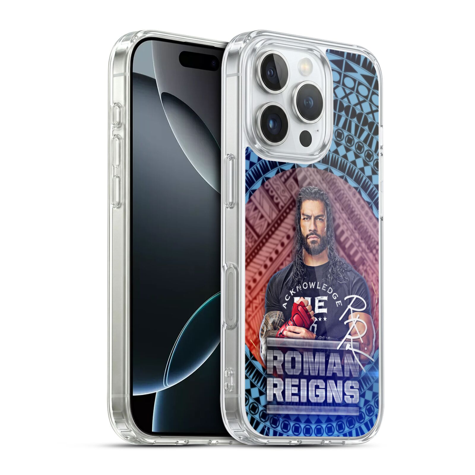 Tribal Pattern Hybrid MagSafe Case for iPhone 16 Pro