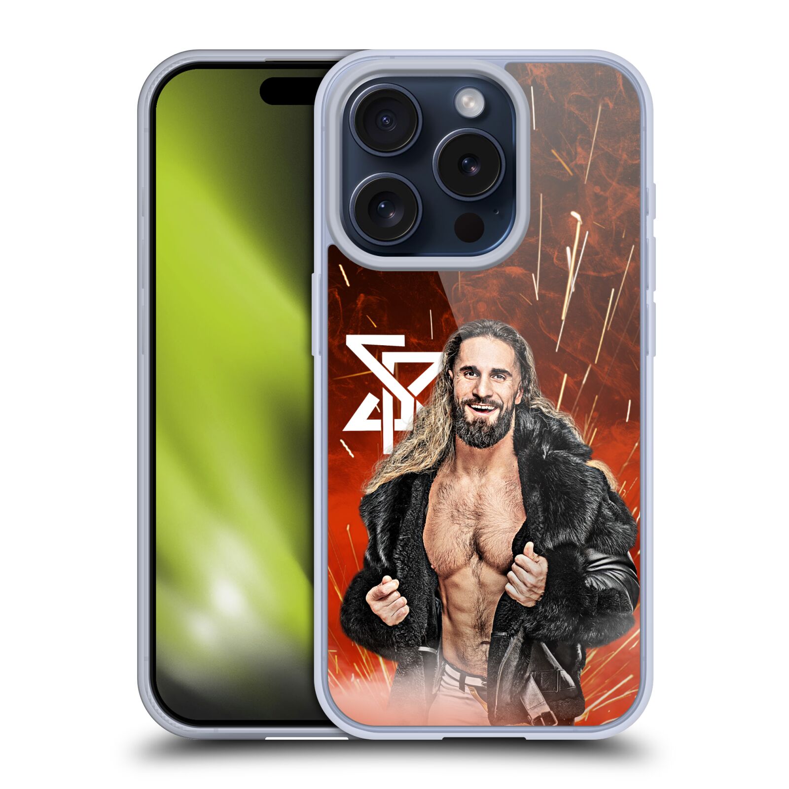 OFFICIAL WWE SETH ROLLINS GEL CASE FOR APPLE iPHONE PHONES - Picture 8 of 11