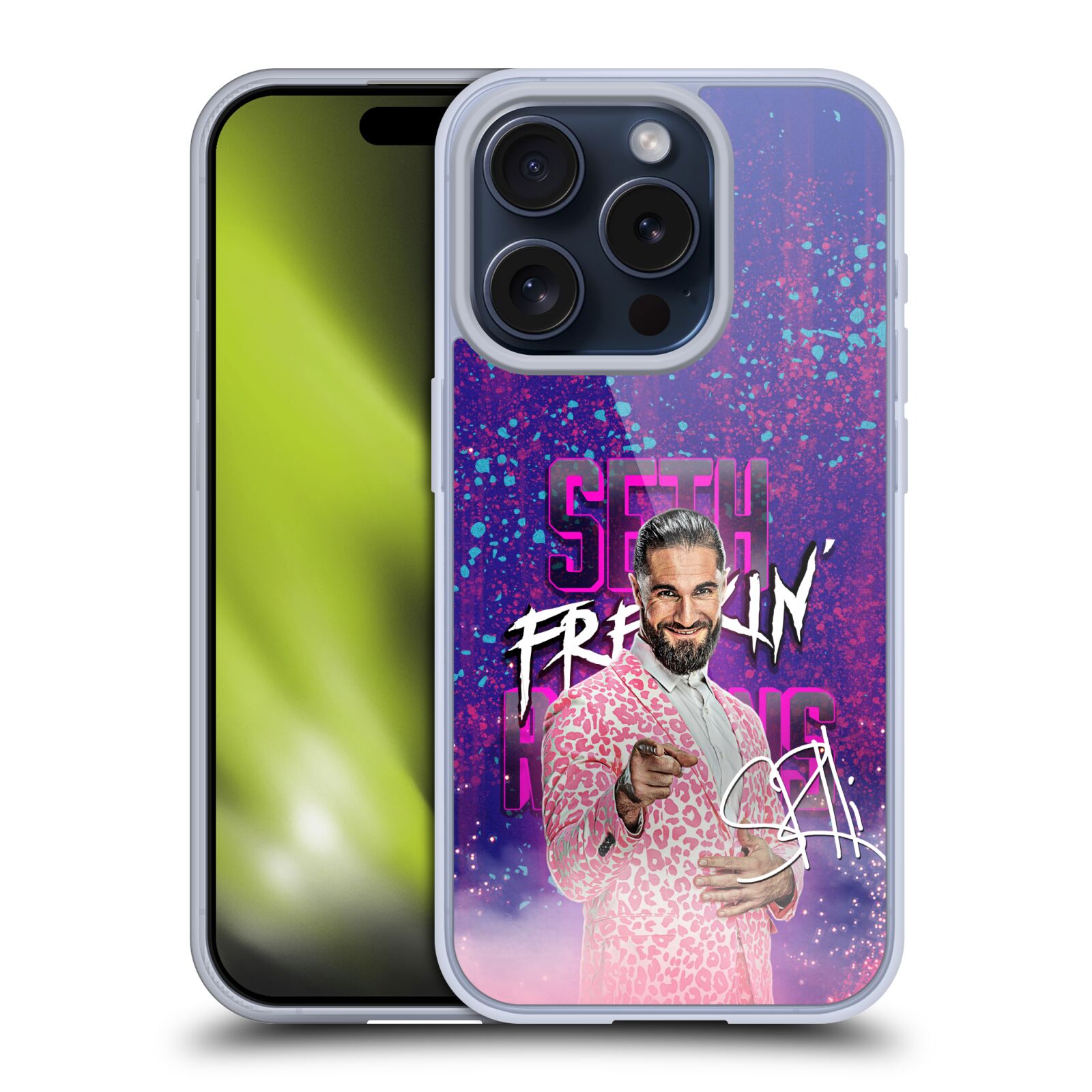OFFICIAL WWE SETH ROLLINS GEL CASE FOR APPLE iPHONE PHONES - Picture 11 of 11