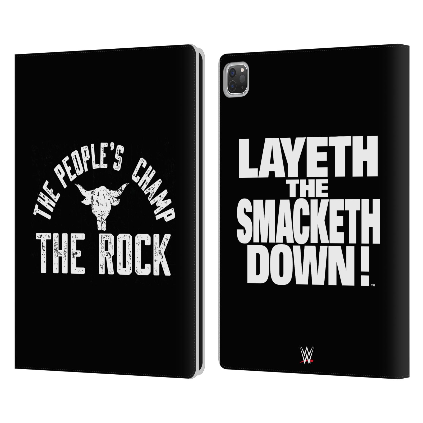 OFFICIAL WWE THE ROCK LEATHER BOOK WALLET CASE COVER FOR APPLE iPAD - Picture 7 of 7