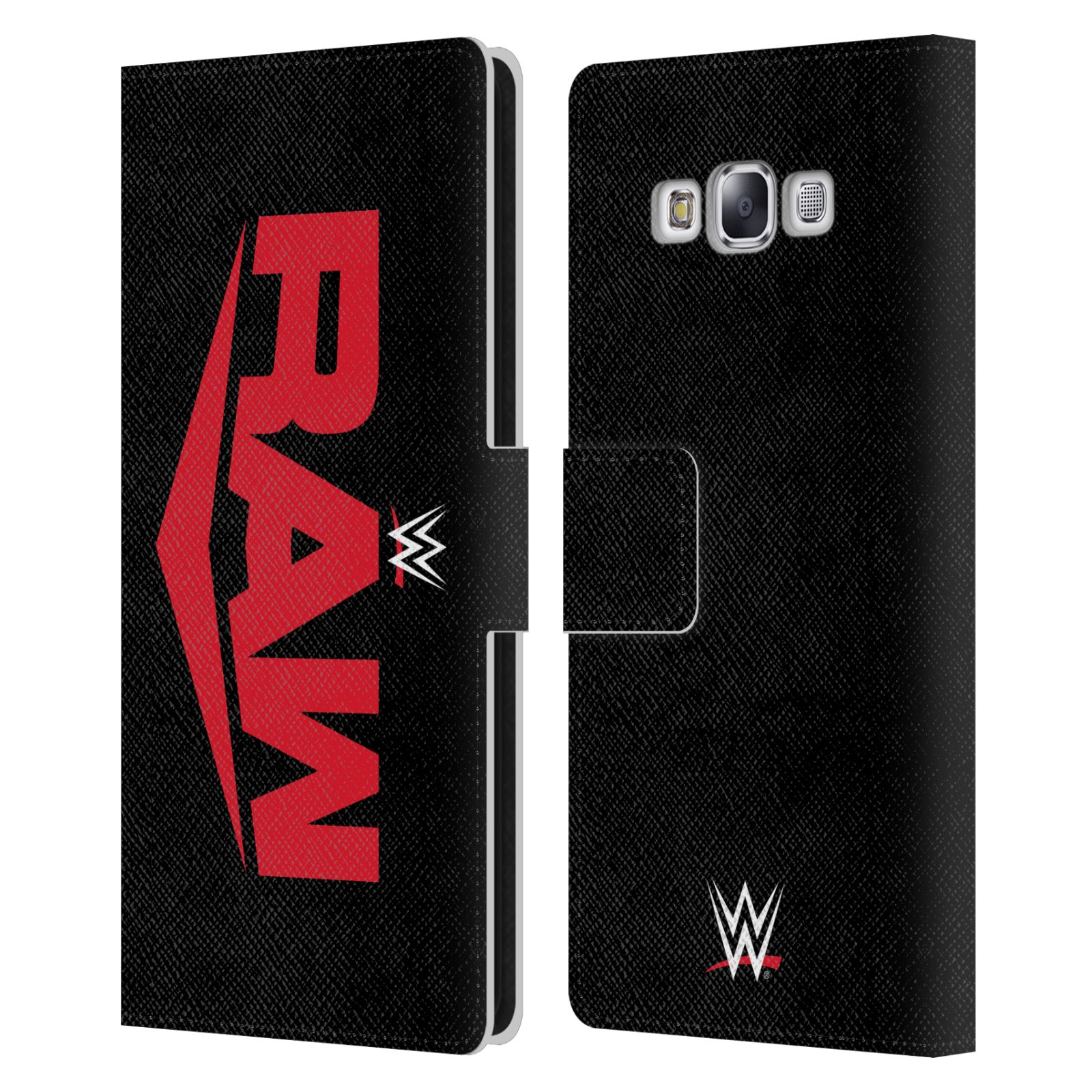 OFFICIAL WWE TV PROGRAM LOGO LEATHER BOOK WALLET CASE COVER FOR SAMSUNG PHONES 3