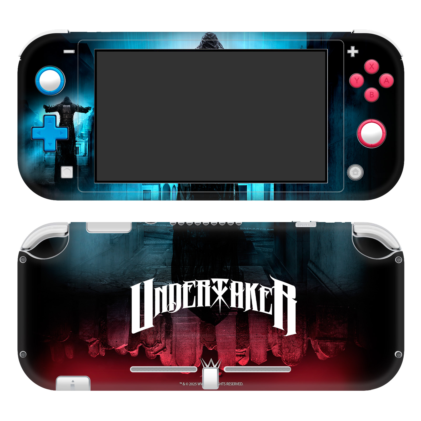 OFFICIAL WWE THE UNDERTAKER MATTE VINYL SKIN DECAL FOR NINTENDO SWITCH LITE