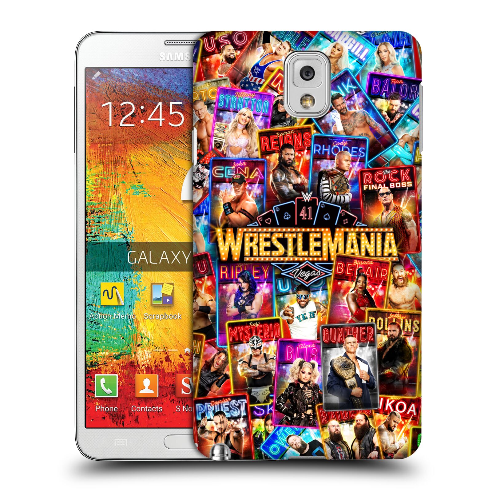 CUSTODIA POSTERIORE RIGIDA UFFICIALE WWE WRESTLEMANIA 41 PER TELEFONI SAMSUNG 2 - Foto 8 di 8