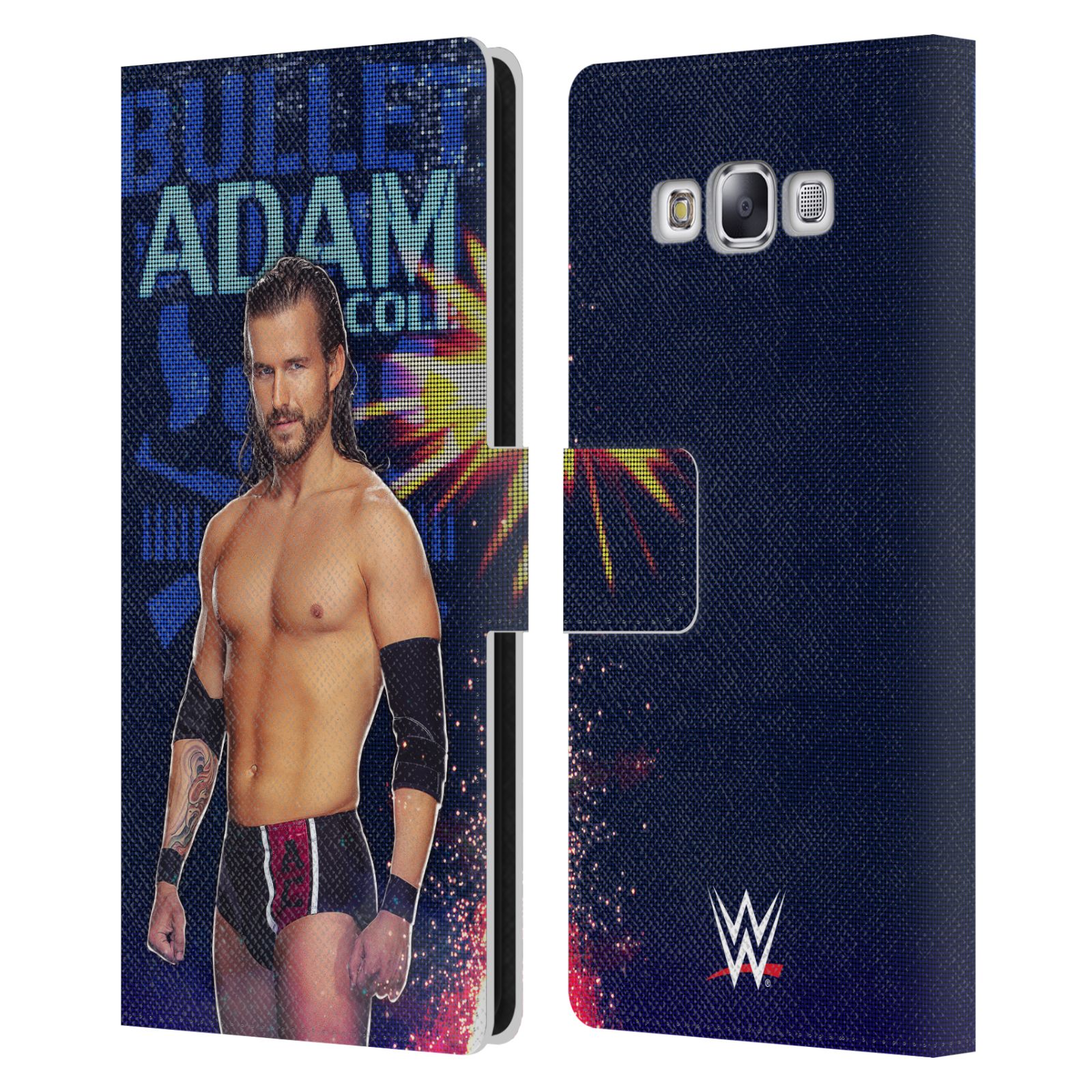 OFFICIAL WWE ADAM COLE LEATHER BOOK WALLET CASE COVER FOR SAMSUNG PHONES 3 - Picture 7 of 7