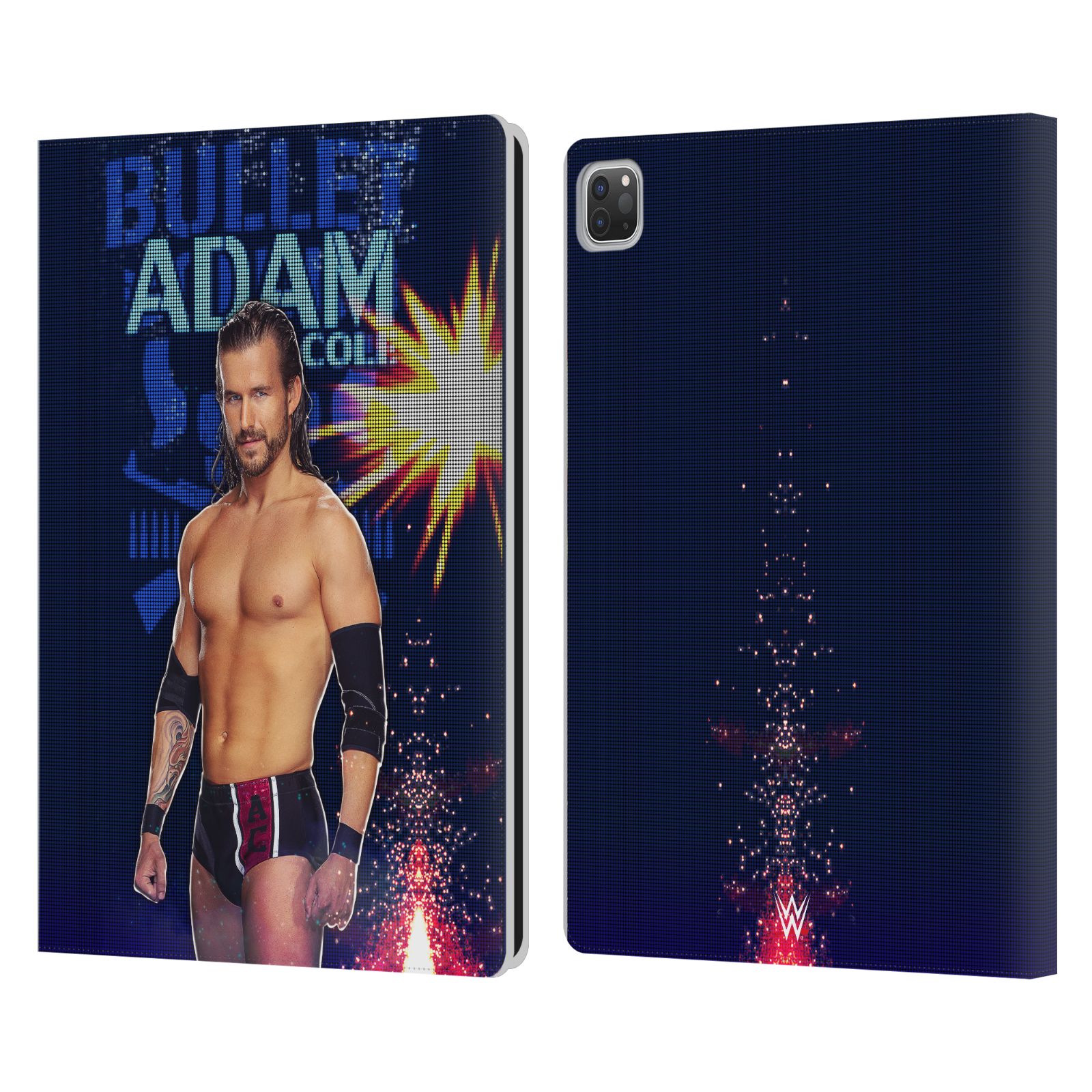 OFFICIAL WWE ADAM COLE LEATHER BOOK WALLET CASE COVER FOR APPLE iPAD - Picture 7 of 7