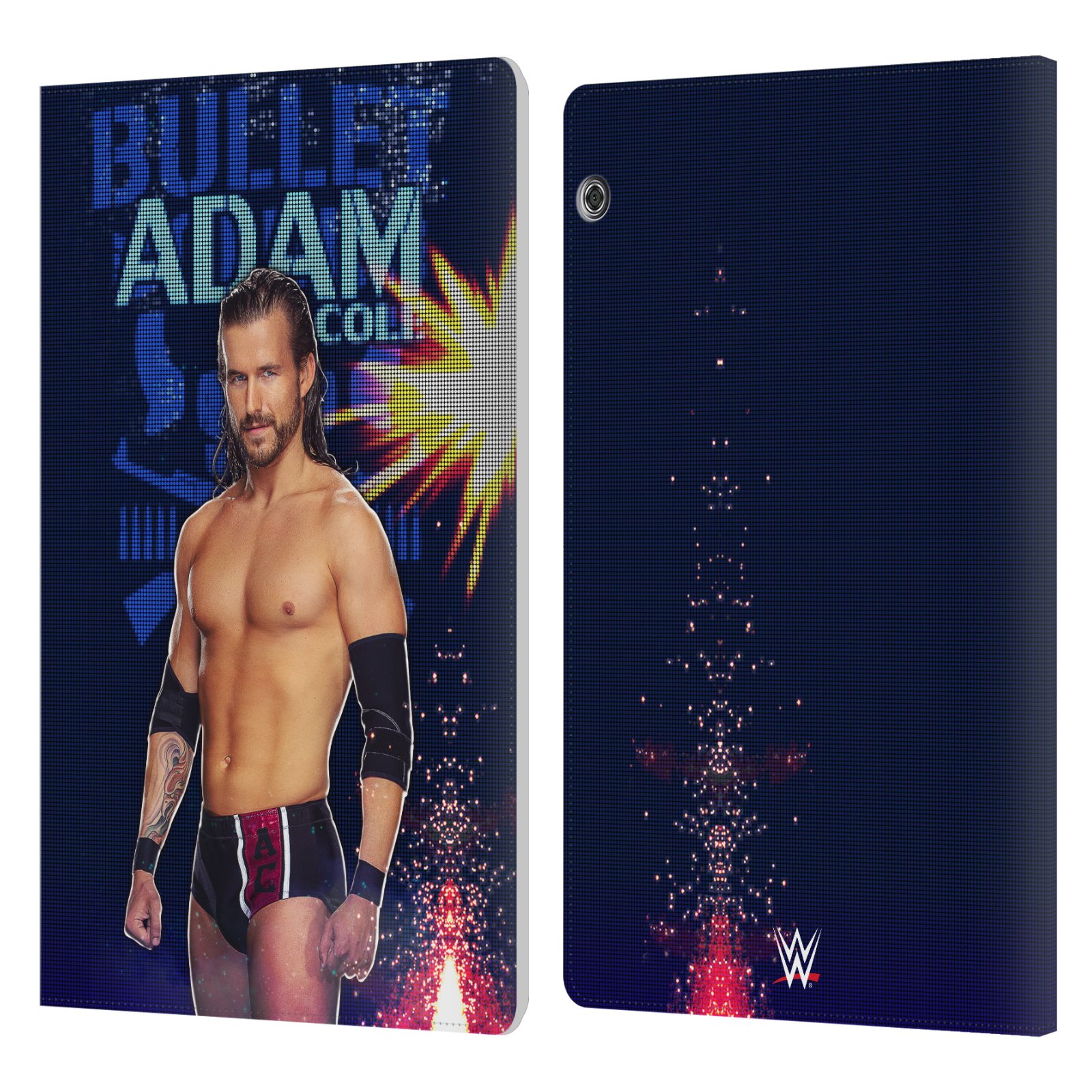 OFFICIAL WWE ADAM COLE LEATHER BOOK WALLET CASE COVER FOR HUAWEI XIAOMI TABLET - Picture 7 of 7
