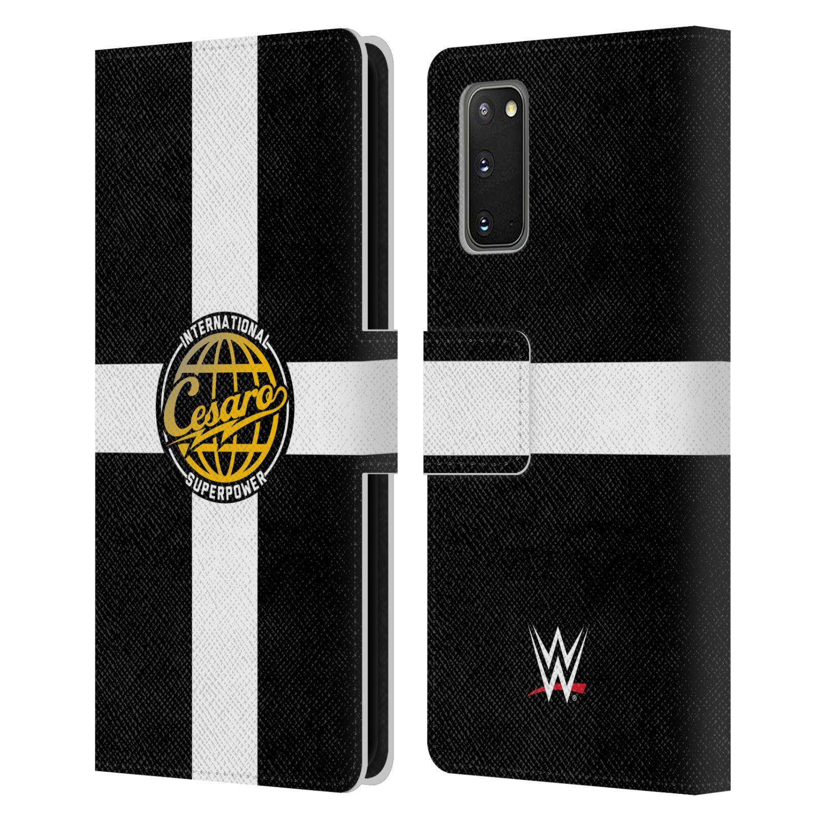OFFICIAL WWE CESARO LEATHER BOOK WALLET CASE COVER FOR SAMSUNG PHONES 1 - Picture 7 of 9