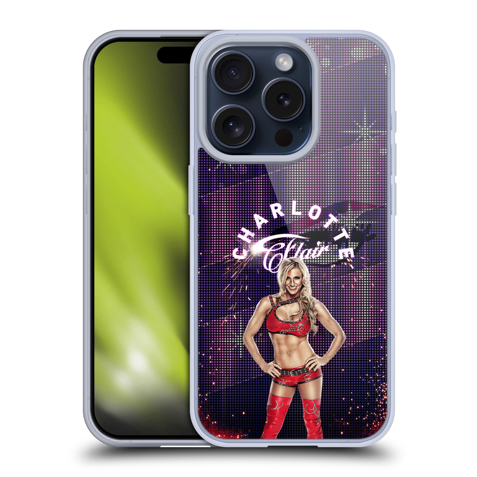 OFFICIAL WWE CHARLOTTE FLAIR SOFT GEL CASE FOR APPLE iPHONE PHONES - Picture 11 of 11