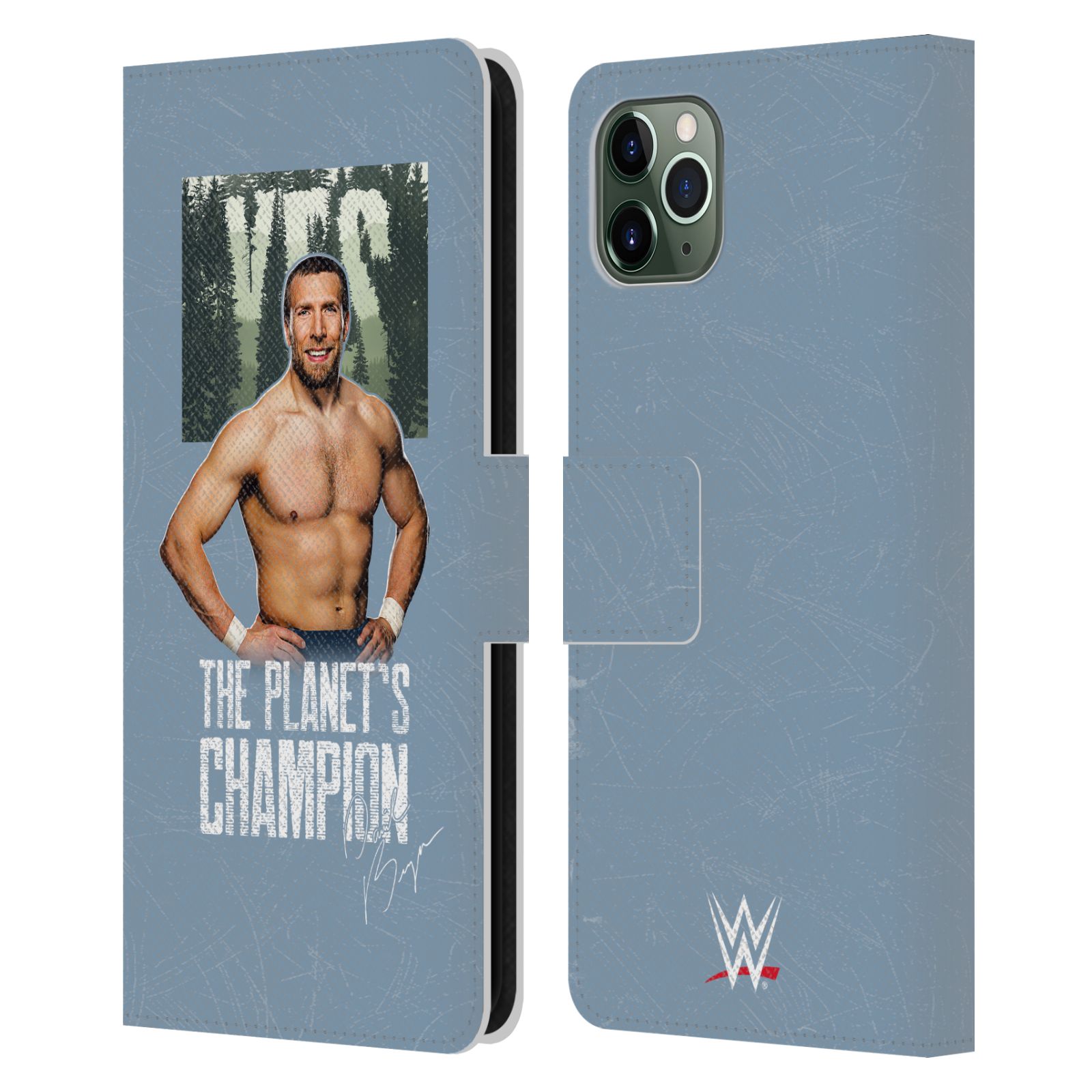 OFFICIAL WWE DANIEL BRYAN LEATHER BOOK WALLET CASE COVER FOR APPLE iPHONE PHONES - Picture 10 of 11
