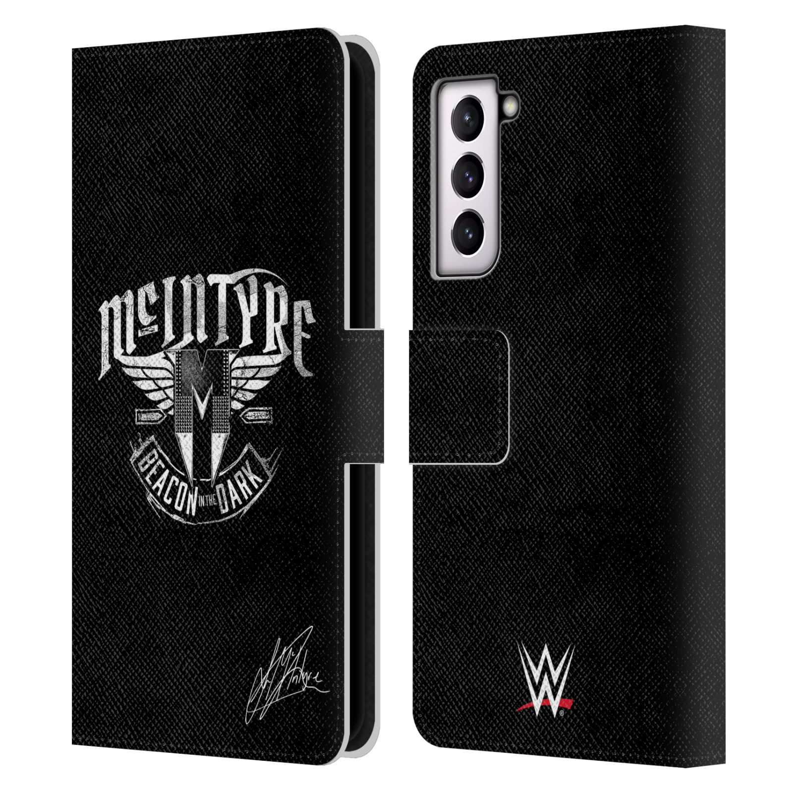 FUNDA BILLETERA OFICIAL WWE DREW MCINTYRE CUERO LIBRO PARA TELÉFONOS SAMSUNG 4 - Imagen 7 de 8