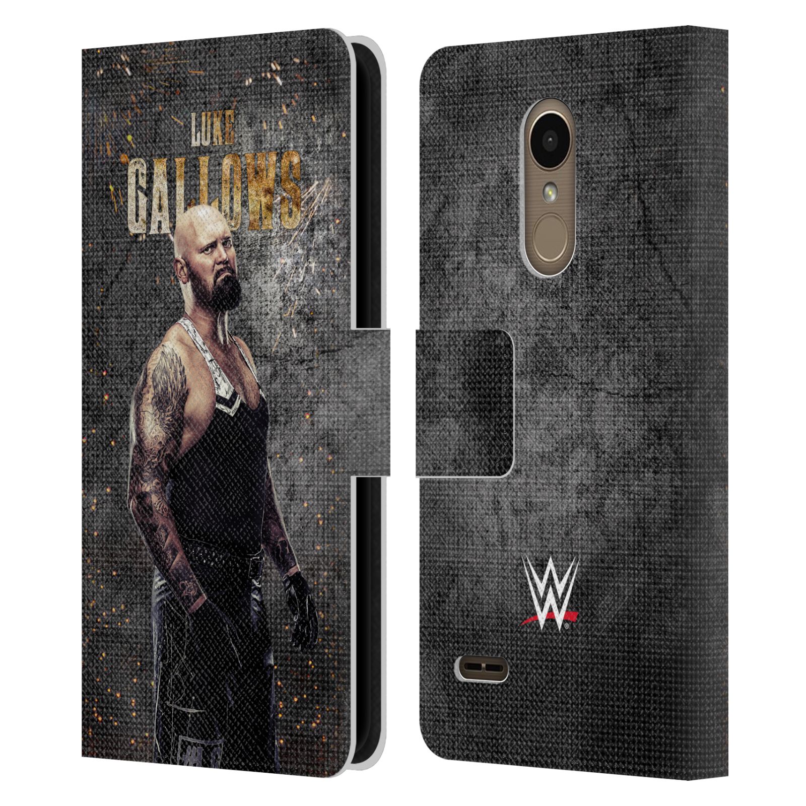 OFFICIAL WWE LUKE GALLOWS LEATHER BOOK WALLET CASE COVER FOR LG PHONES 1 - Picture 7 of 7