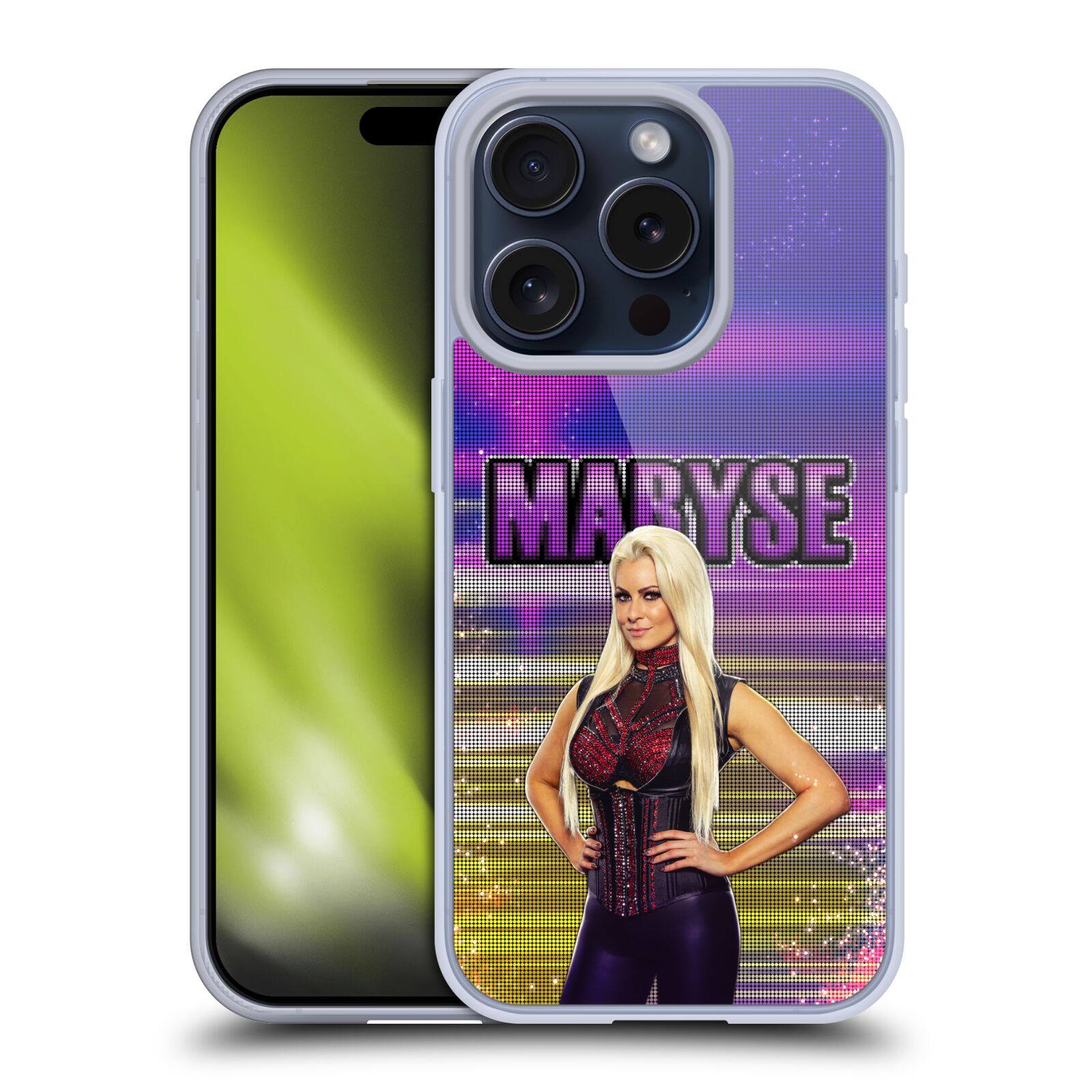 OFFICIAL WWE MARYSE SOFT GEL CASE FOR APPLE iPHONE PHONES - Picture 8 of 8