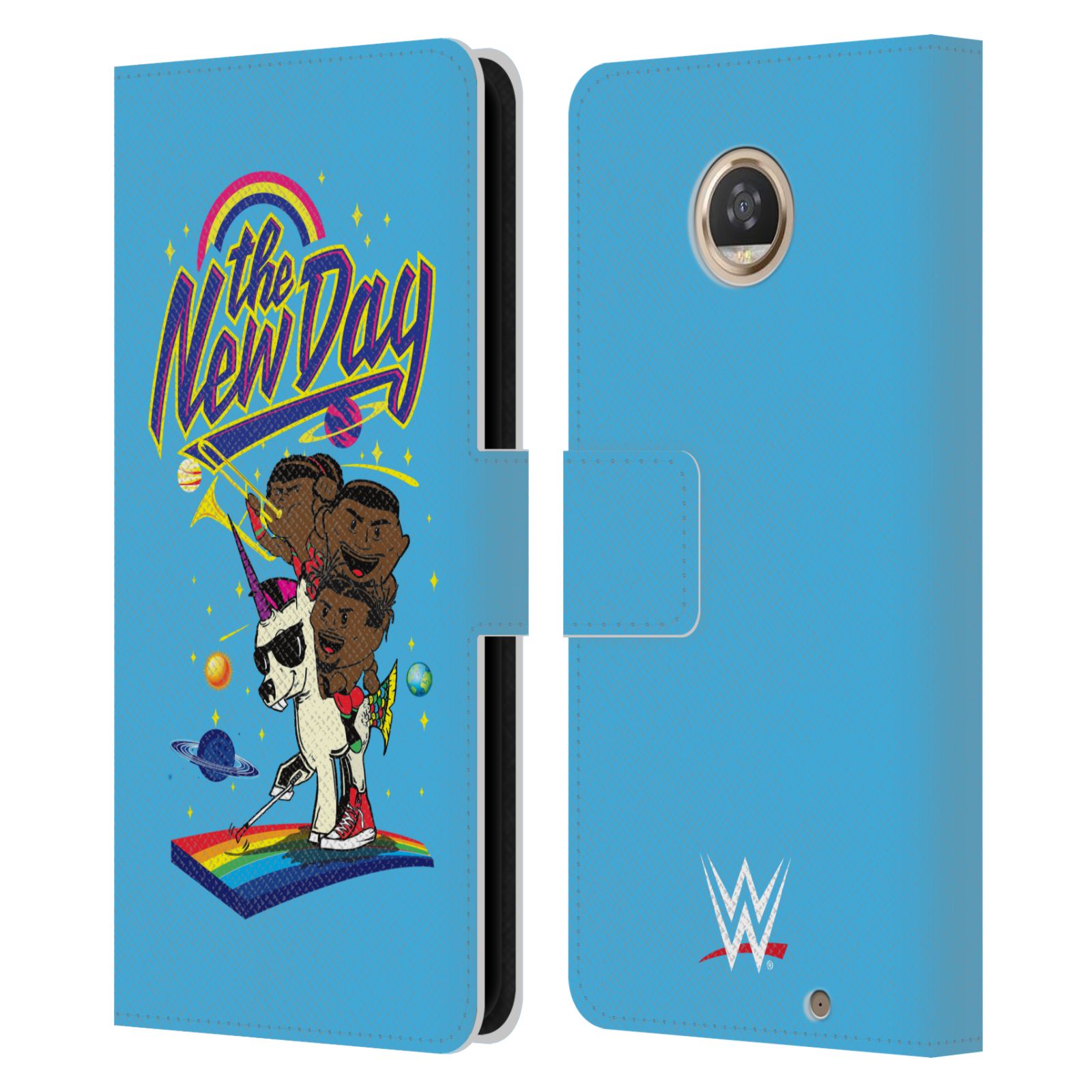 OFFICIAL WWE THE NEW DAY LEATHER BOOK WALLET CASE COVER FOR MOTOROLA PHONES - Picture 18 of 19