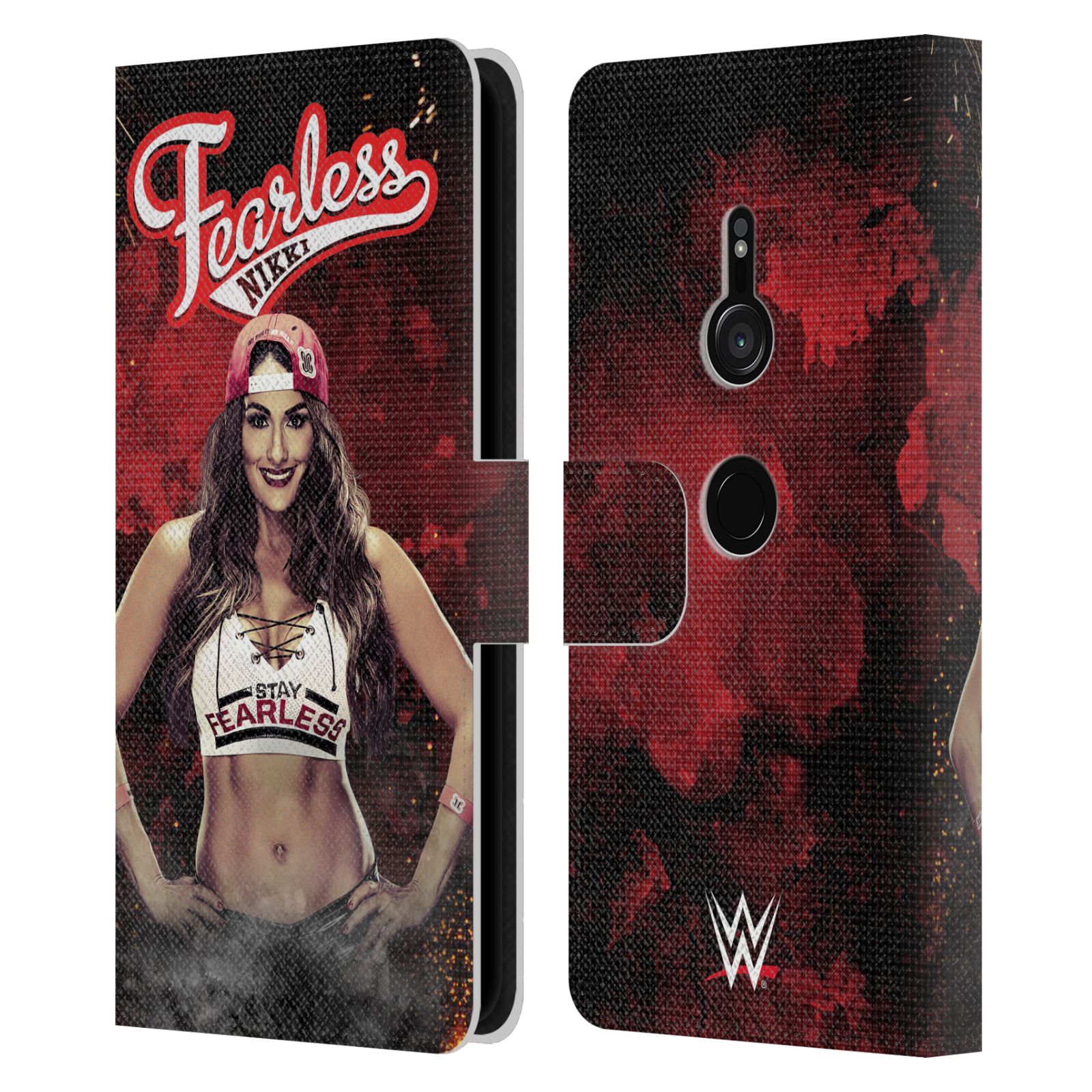 OFFICIAL WWE NIKKI BELLA LEATHER BOOK WALLET CASE COVER FOR SONY PHONES 1 - Picture 8 of 10