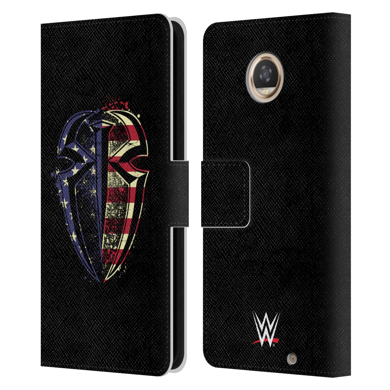 OFFICIAL WWE ROMAN REIGNS LEATHER BOOK WALLET CASE COVER FOR MOTOROLA PHONES - Picture 7 of 19