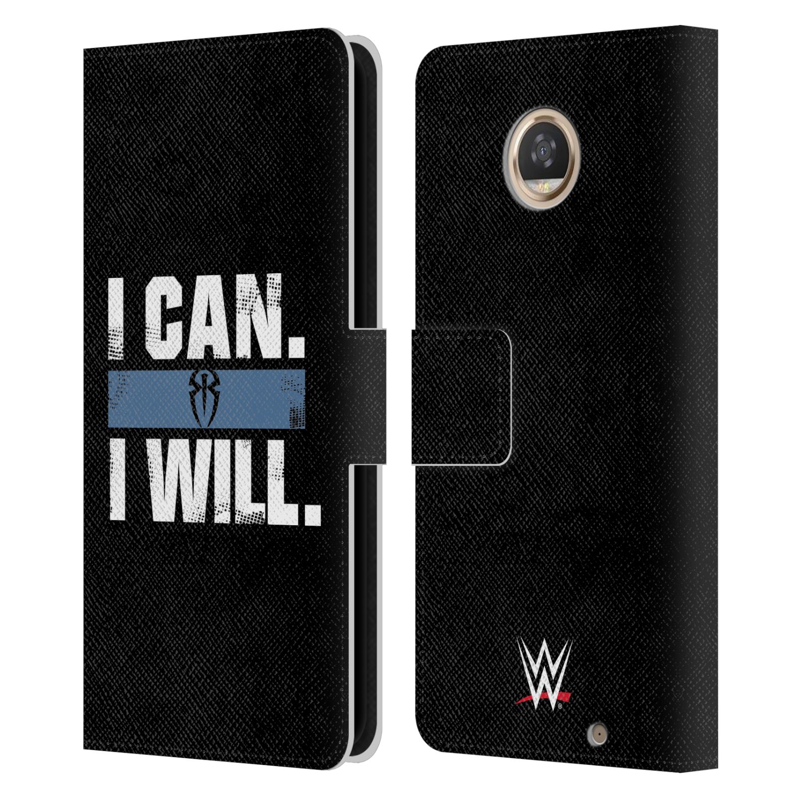 OFFICIAL WWE ROMAN REIGNS LEATHER BOOK WALLET CASE COVER FOR MOTOROLA PHONES - Picture 14 of 19