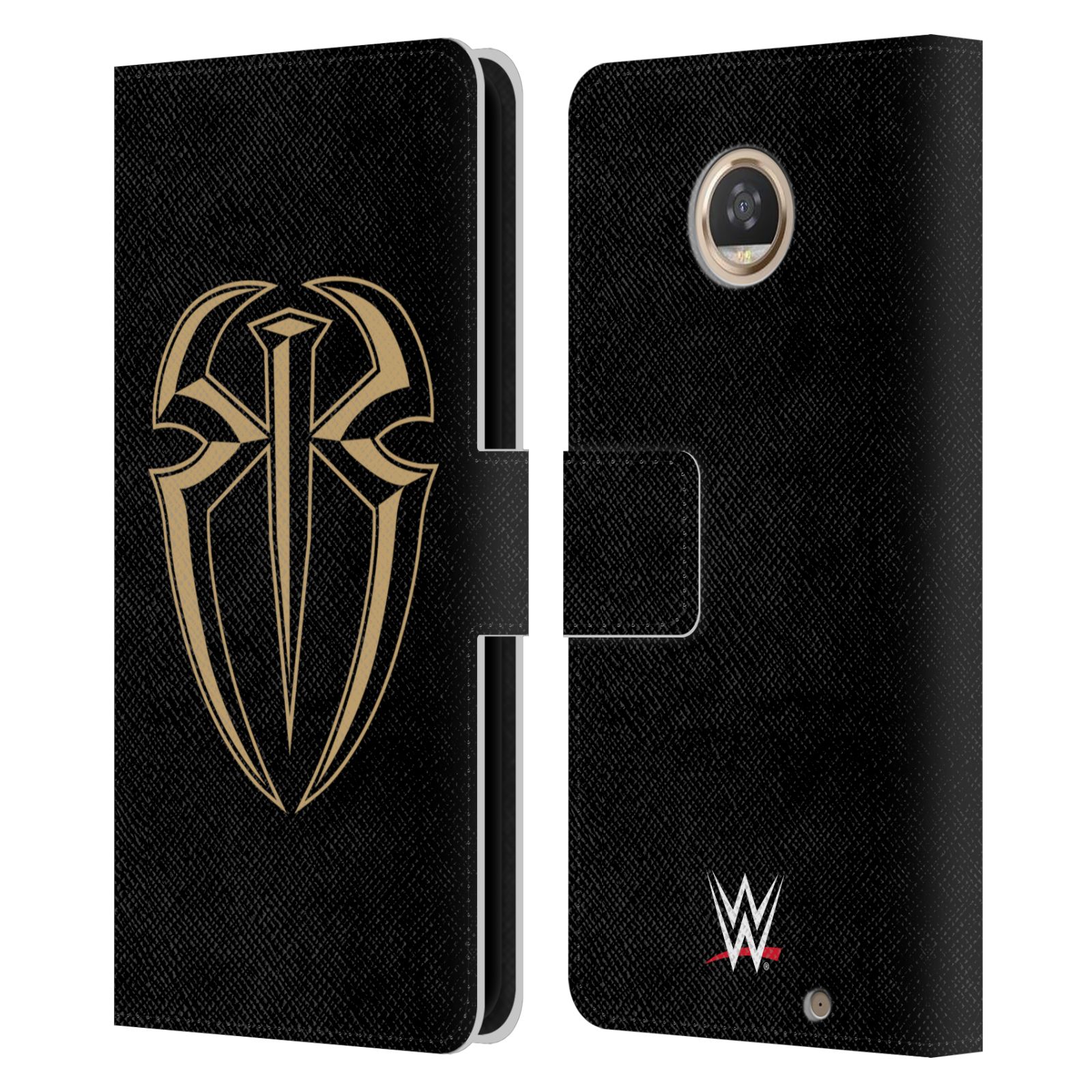 OFFICIAL WWE ROMAN REIGNS LEATHER BOOK WALLET CASE COVER FOR MOTOROLA PHONES - Picture 10 of 19