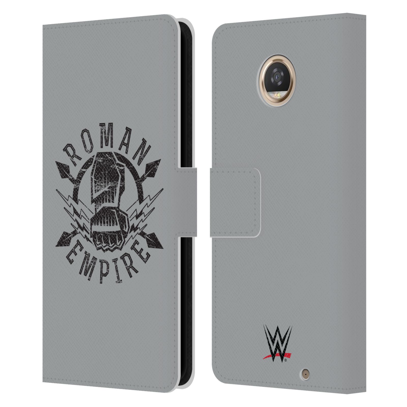 OFFICIAL WWE ROMAN REIGNS LEATHER BOOK WALLET CASE COVER FOR MOTOROLA PHONES - Picture 11 of 19