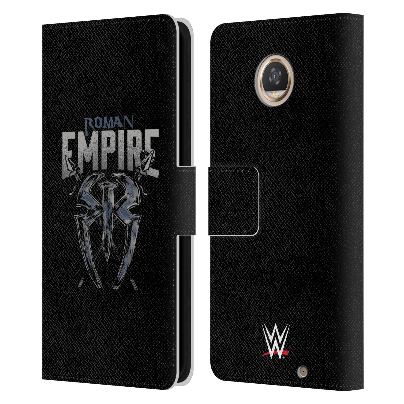 OFFICIAL WWE ROMAN REIGNS LEATHER BOOK WALLET CASE COVER FOR MOTOROLA PHONES - Picture 17 of 19