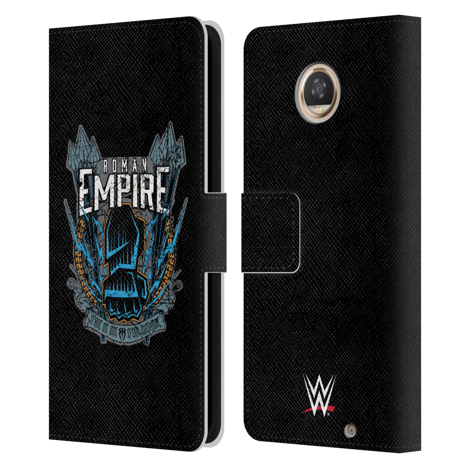 OFFICIAL WWE ROMAN REIGNS LEATHER BOOK WALLET CASE COVER FOR MOTOROLA PHONES - Picture 19 of 19