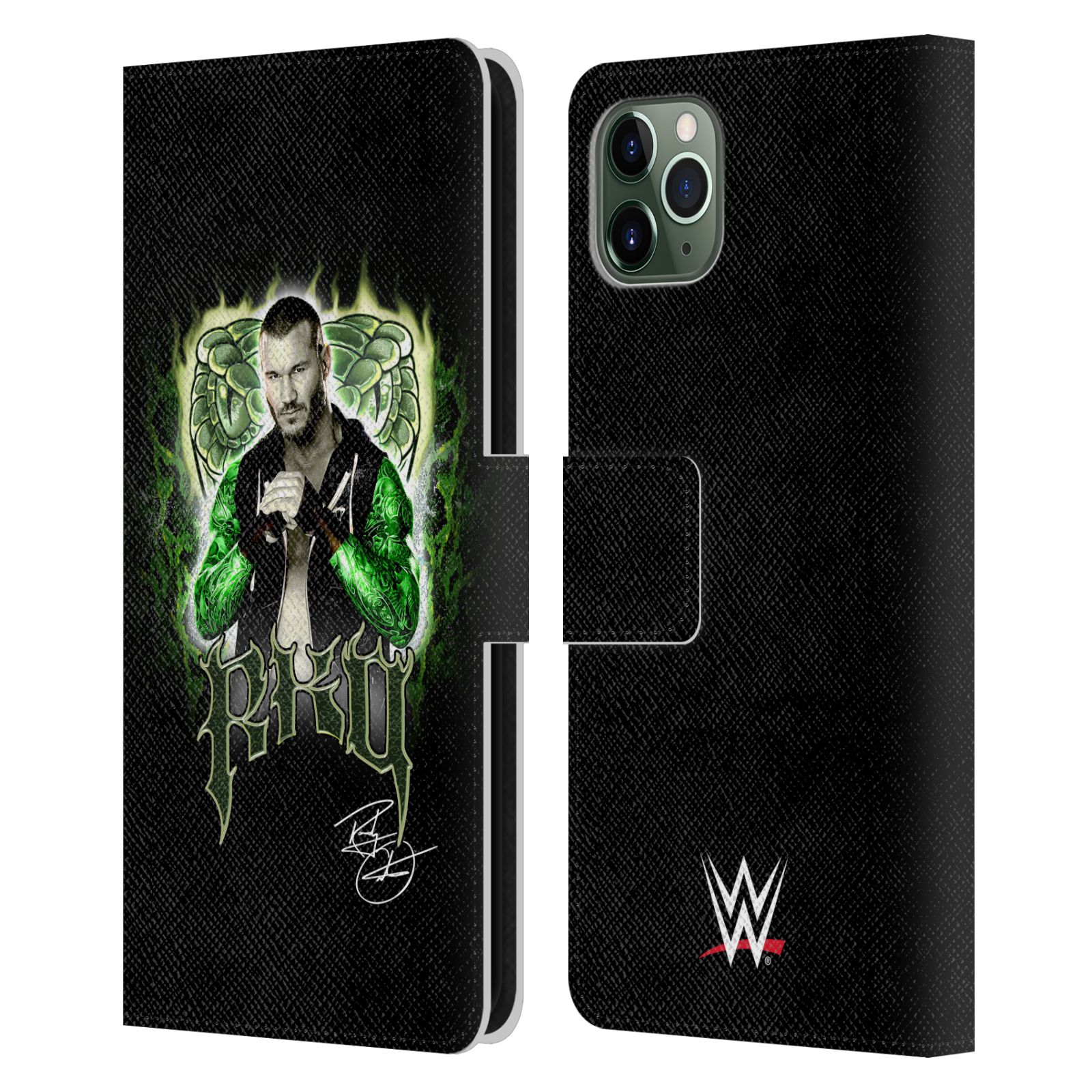 OFFICIAL WWE RANDY ORTON LEATHER BOOK WALLET CASE COVER FOR APPLE iPHONE PHONES - Picture 11 of 16