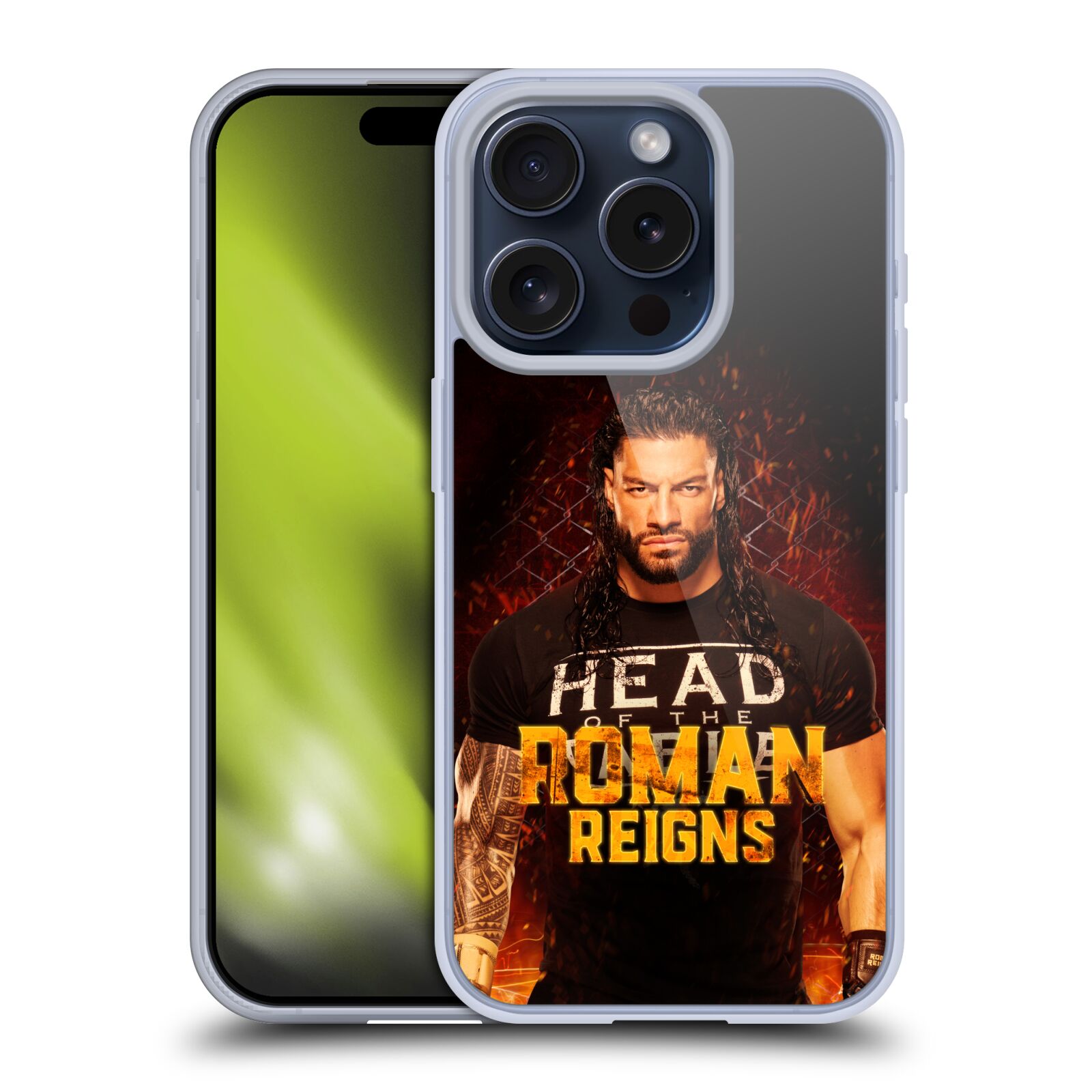 OFFICIAL WWE R. REIGNS GRAPHICS SOFT GEL CASE FOR APPLE iPHONE PHONES - Picture 9 of 12