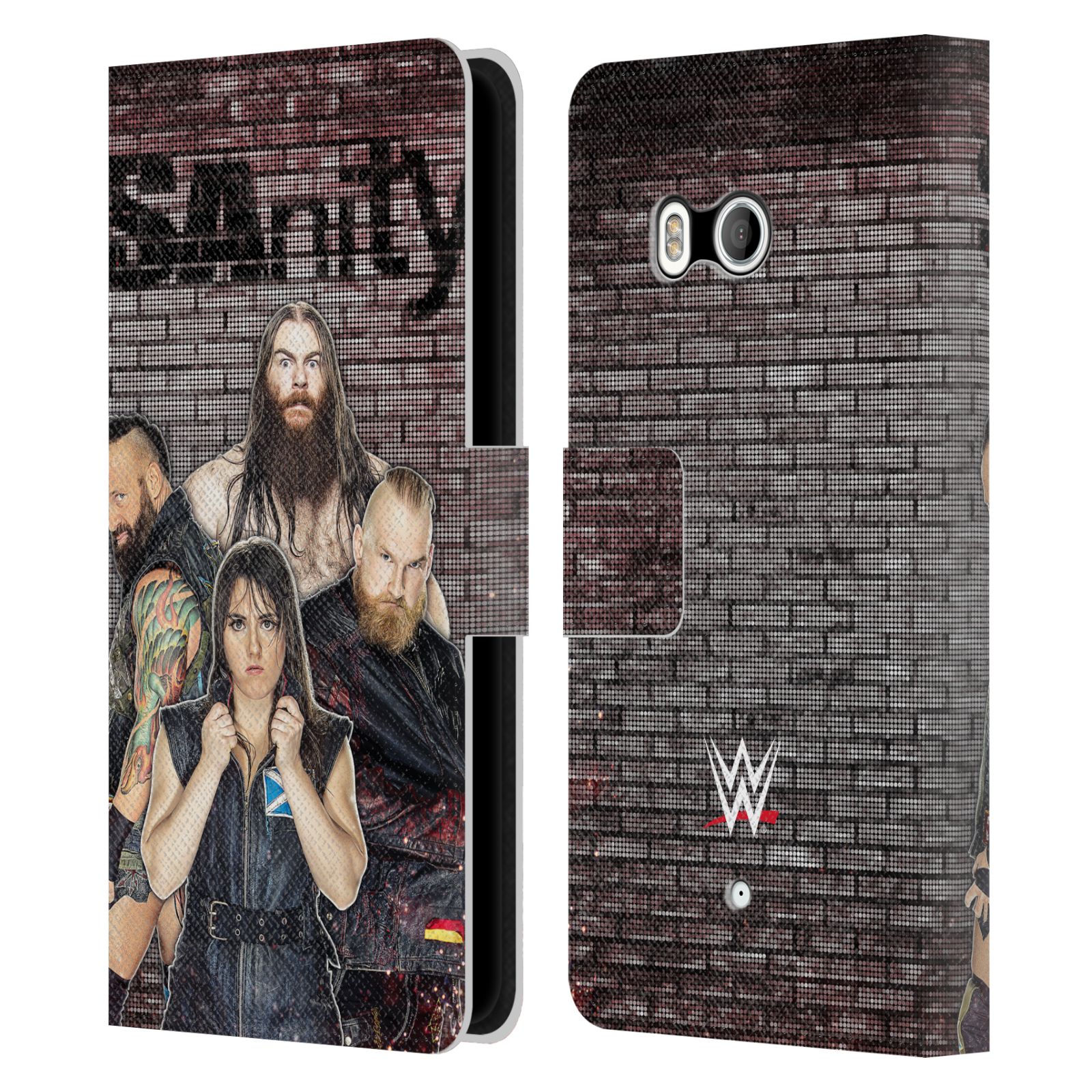 OFFICIAL WWE SANITY LEATHER BOOK WALLET CASE COVER FOR HTC PHONES 1 - Picture 7 of 7