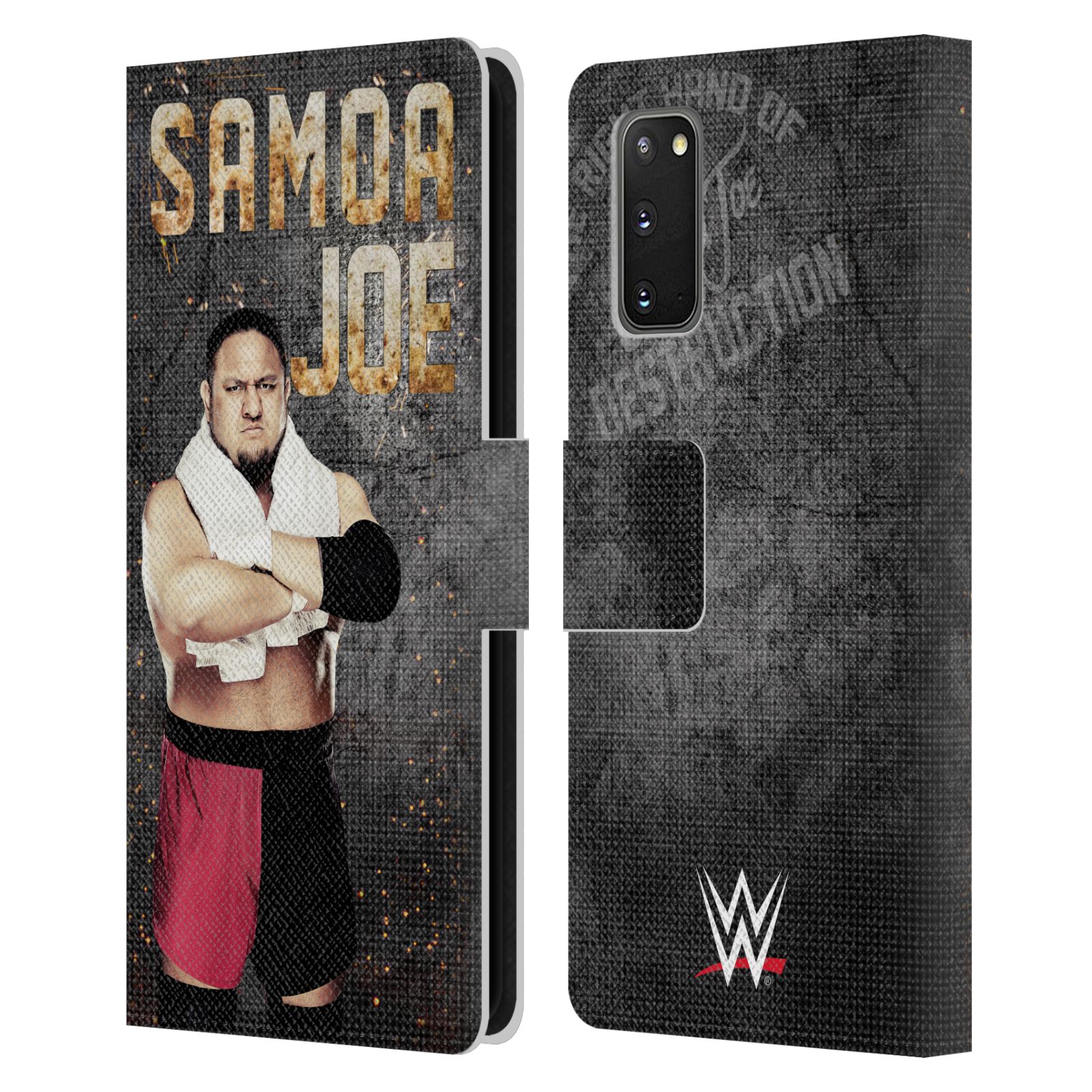 OFFICIAL WWE SAMOA JOE LEATHER BOOK WALLET CASE COVER FOR SAMSUNG PHONES 1 - Picture 7 of 9
