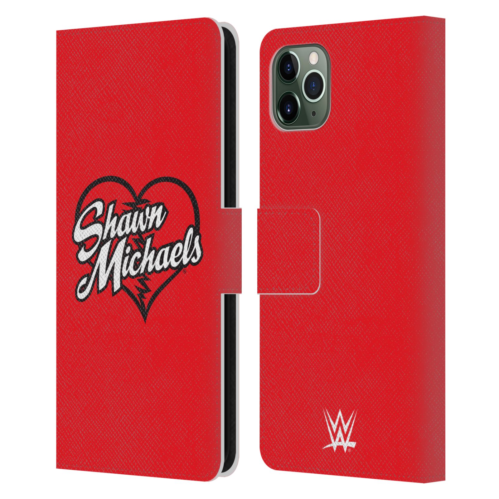 OFFICIAL WWE SHAWN MICHAELS LEATHER BOOK WALLET CASE FOR APPLE iPHONE PHONES - Picture 9 of 9