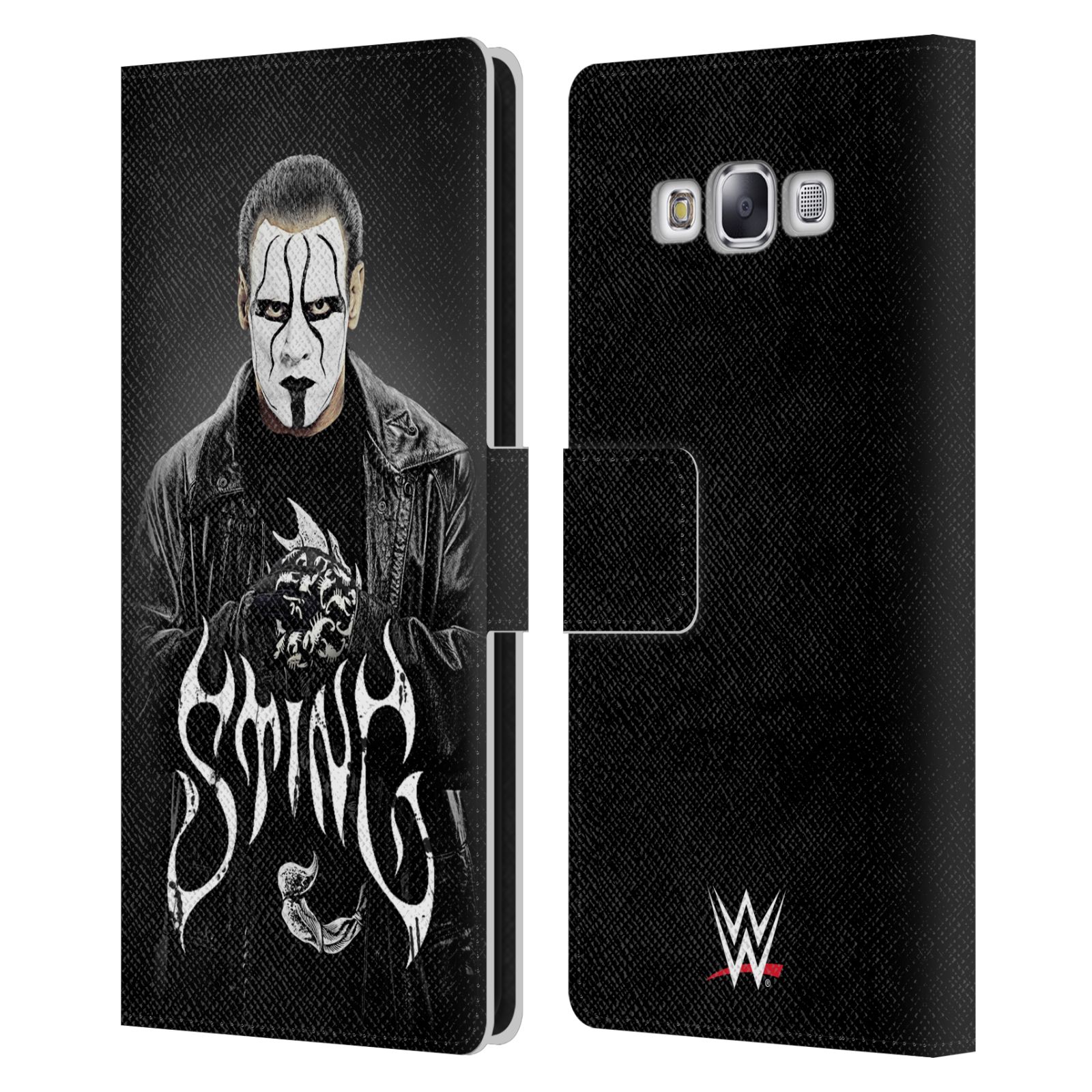 OFFICIAL WWE STING LEATHER BOOK WALLET CASE COVER FOR SAMSUNG PHONES 3 - Picture 8 of 10