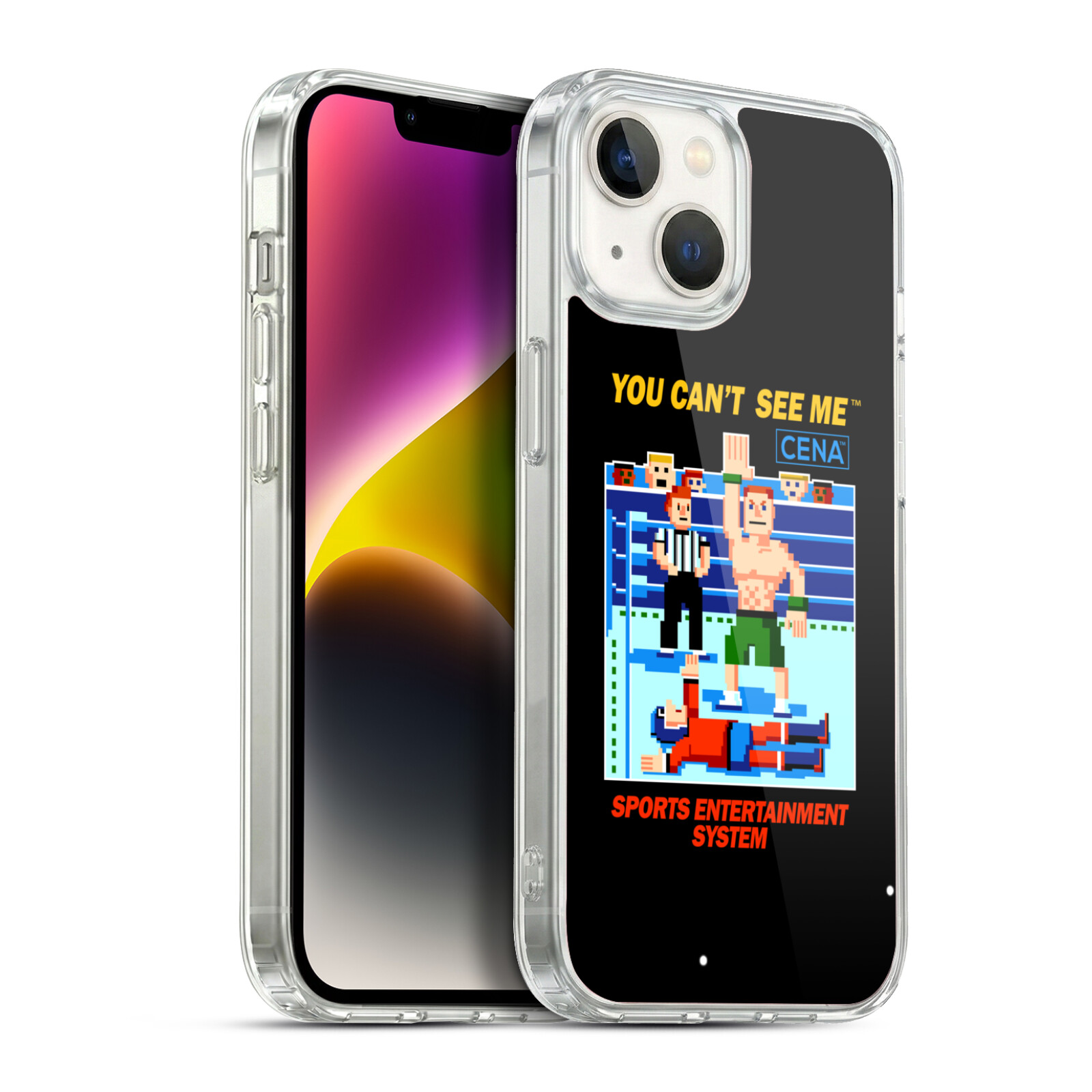 John Cena 8-Bit Retro Hybrid MagSafe Case for iPhone 14