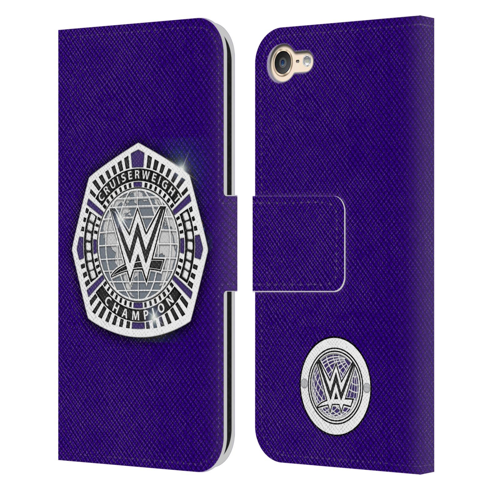 OFFICIAL WWE TITLE BELTS LEATHER BOOK WALLET CASE COVER FOR APPLE iPOD TOUCH MP3 - Picture 7 of 16