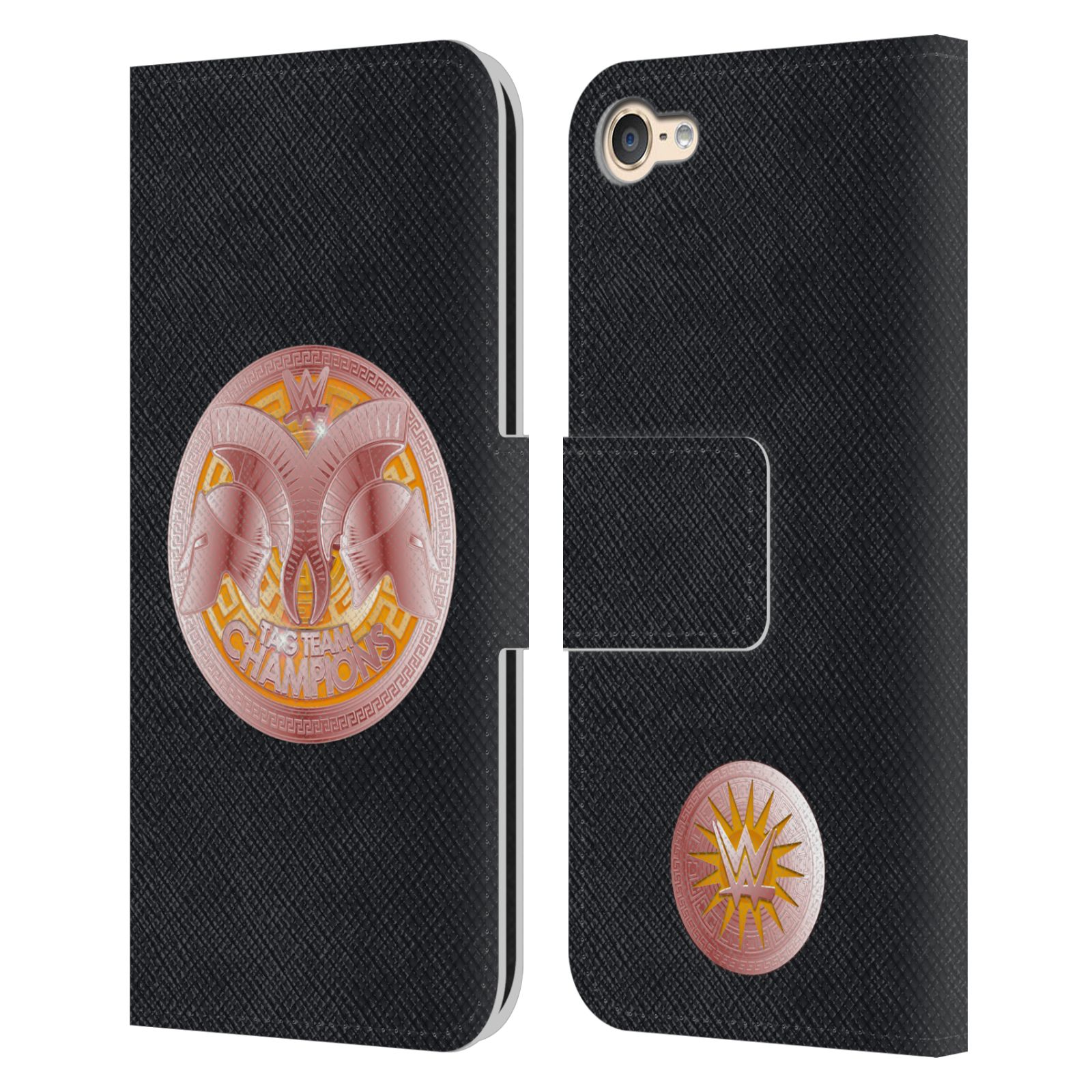 OFFICIAL WWE TITLE BELTS LEATHER BOOK WALLET CASE COVER FOR APPLE iPOD TOUCH MP3 - Picture 13 of 16