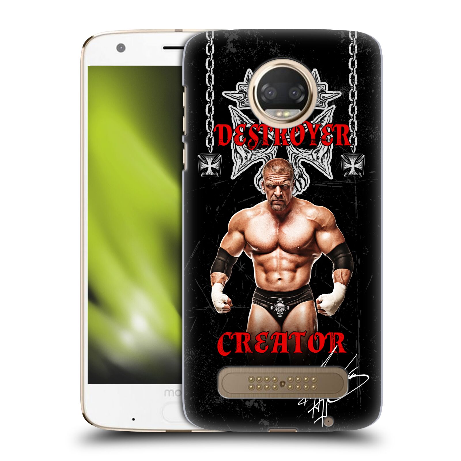 OFFICIAL WWE TRIPLE H HARD BACK CASE FOR MOTOROLA PHONES 1 - Picture 9 of 15